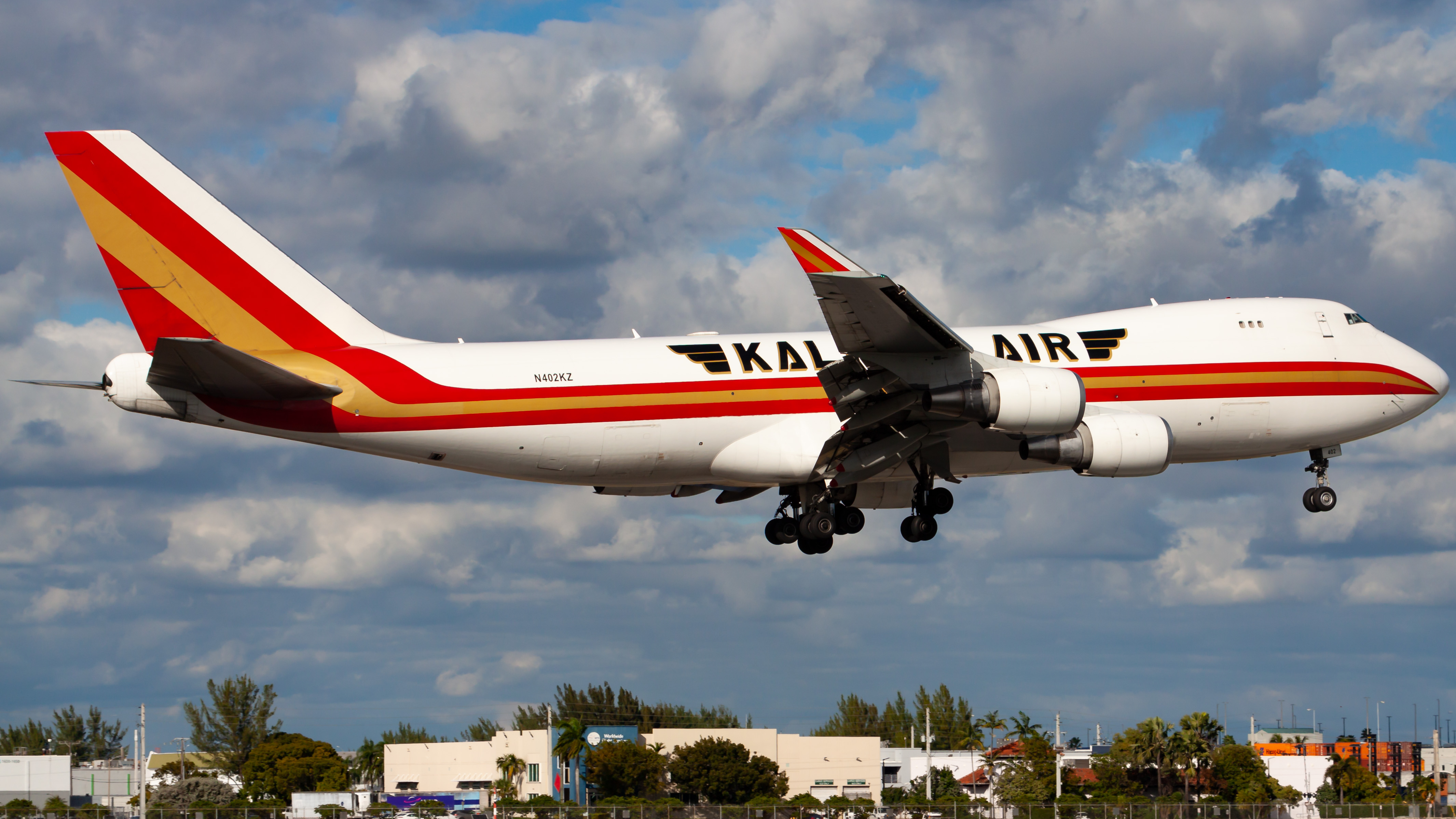 Full size: Kalitta Air Boeing 747-400F N402KZ at Miami International Airport