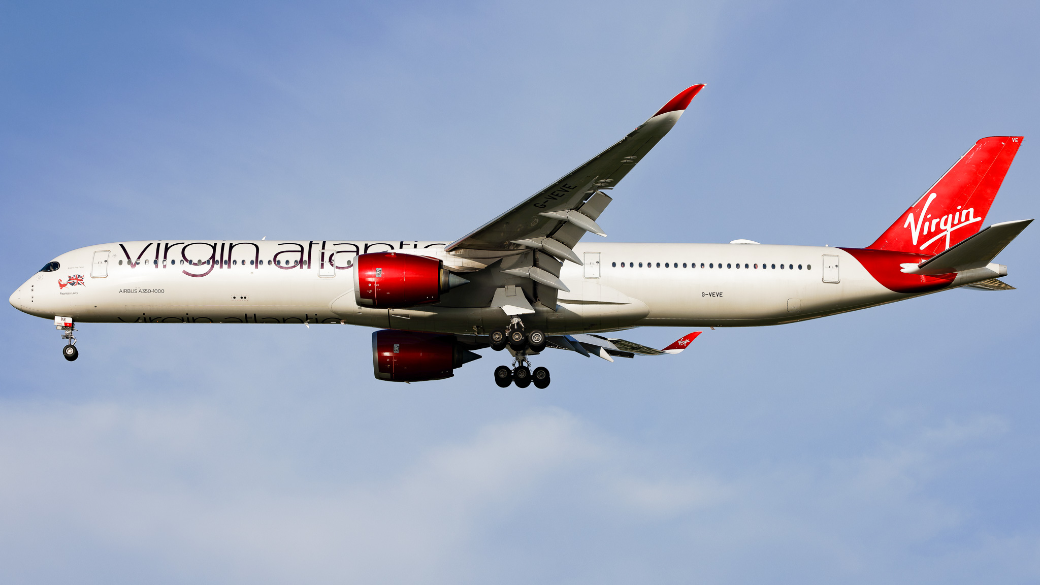Full size: Virgin Atlantic Airbus A350-1000 G-VEVE at Tampa International Airport