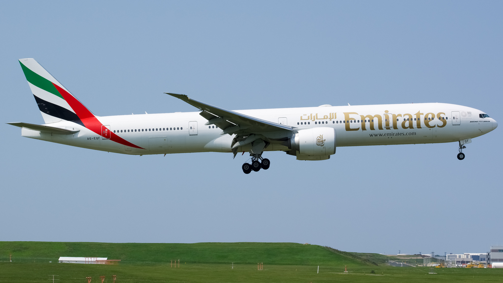 Full size: Emirates Boeing 777-300ER A6-EQF at Chicago O'Hare International Airport