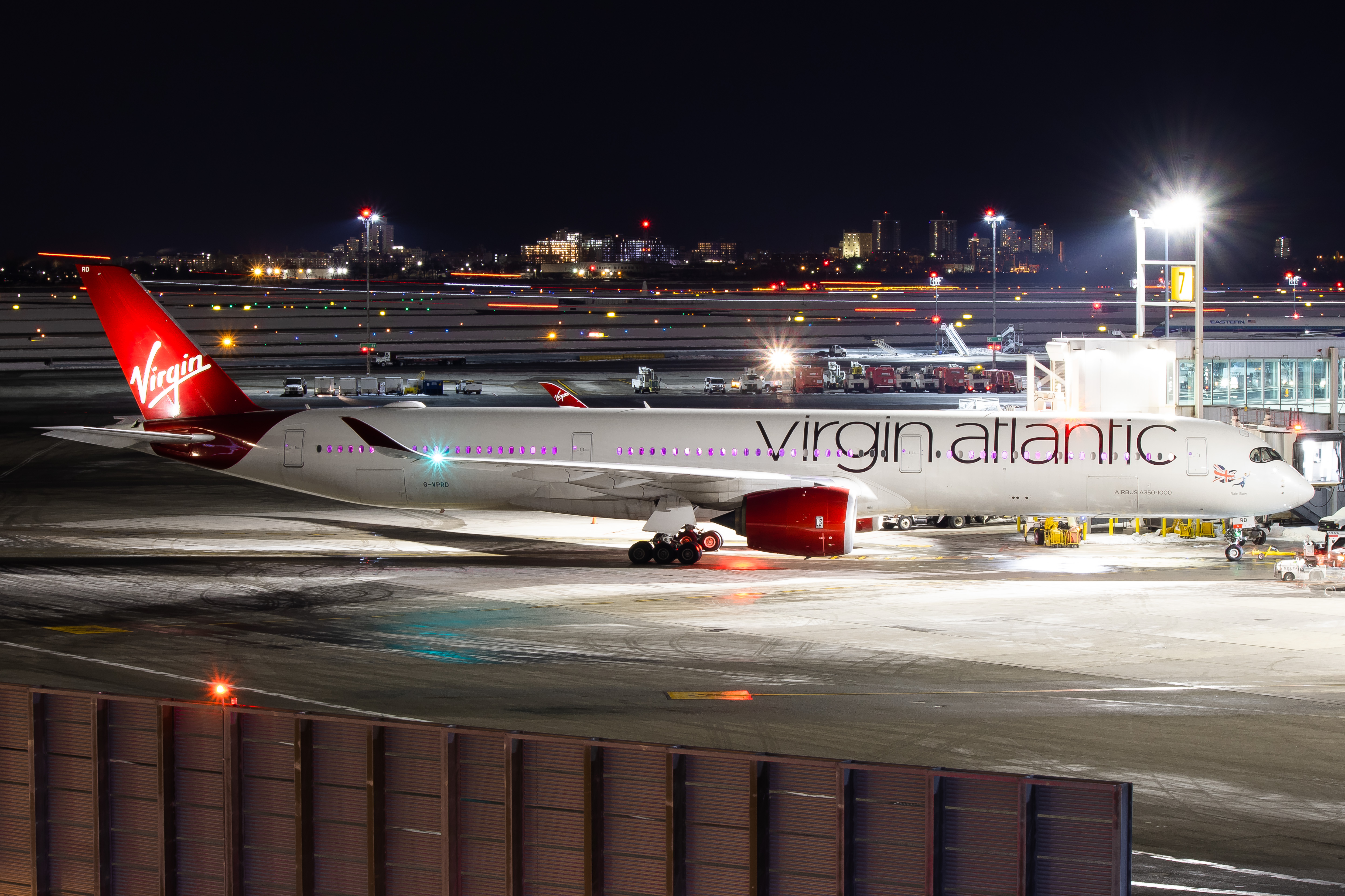 Full size: Virgin Atlantic Airbus A350-1000 G-VPRD at John F. Kennedy International Airport