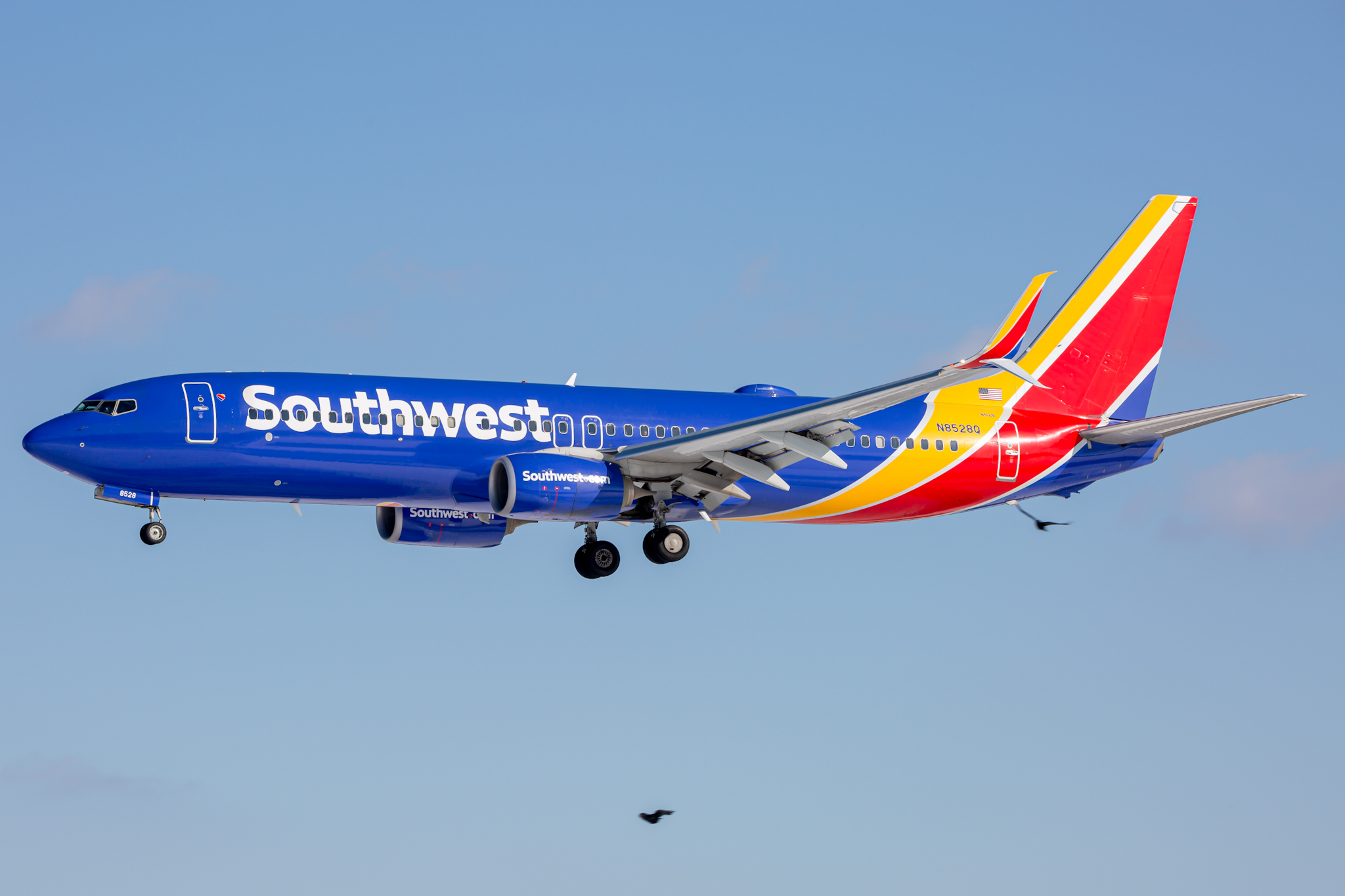 Full size: Southwest Airlines Boeing 737-800 N8528Q at Baltimore/Washington International Thurgood Marshall Airport