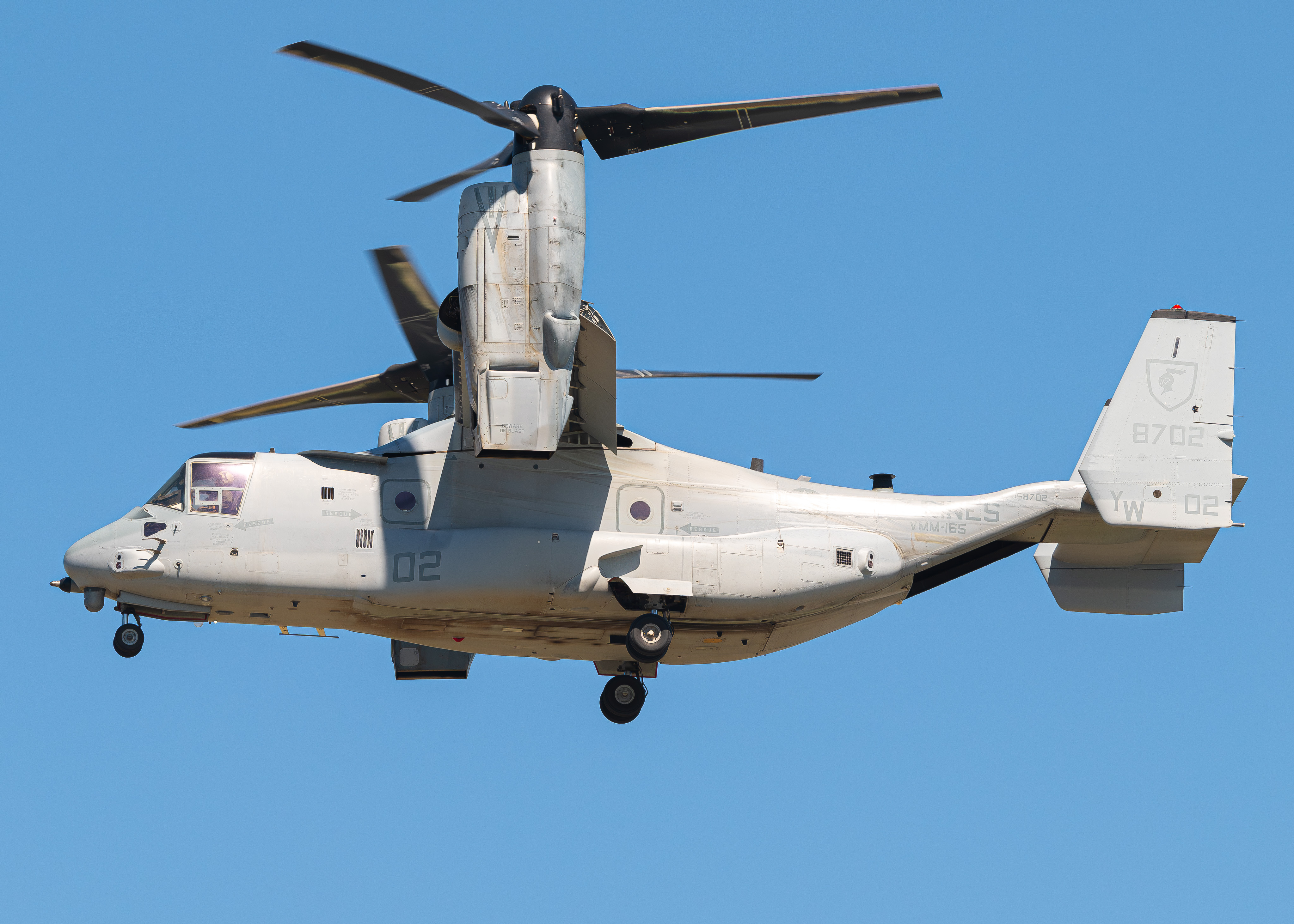 Full size: USMC - United States Marine Corp Bell-Boeing MV-22B Osprey 168702 at North Island NAS