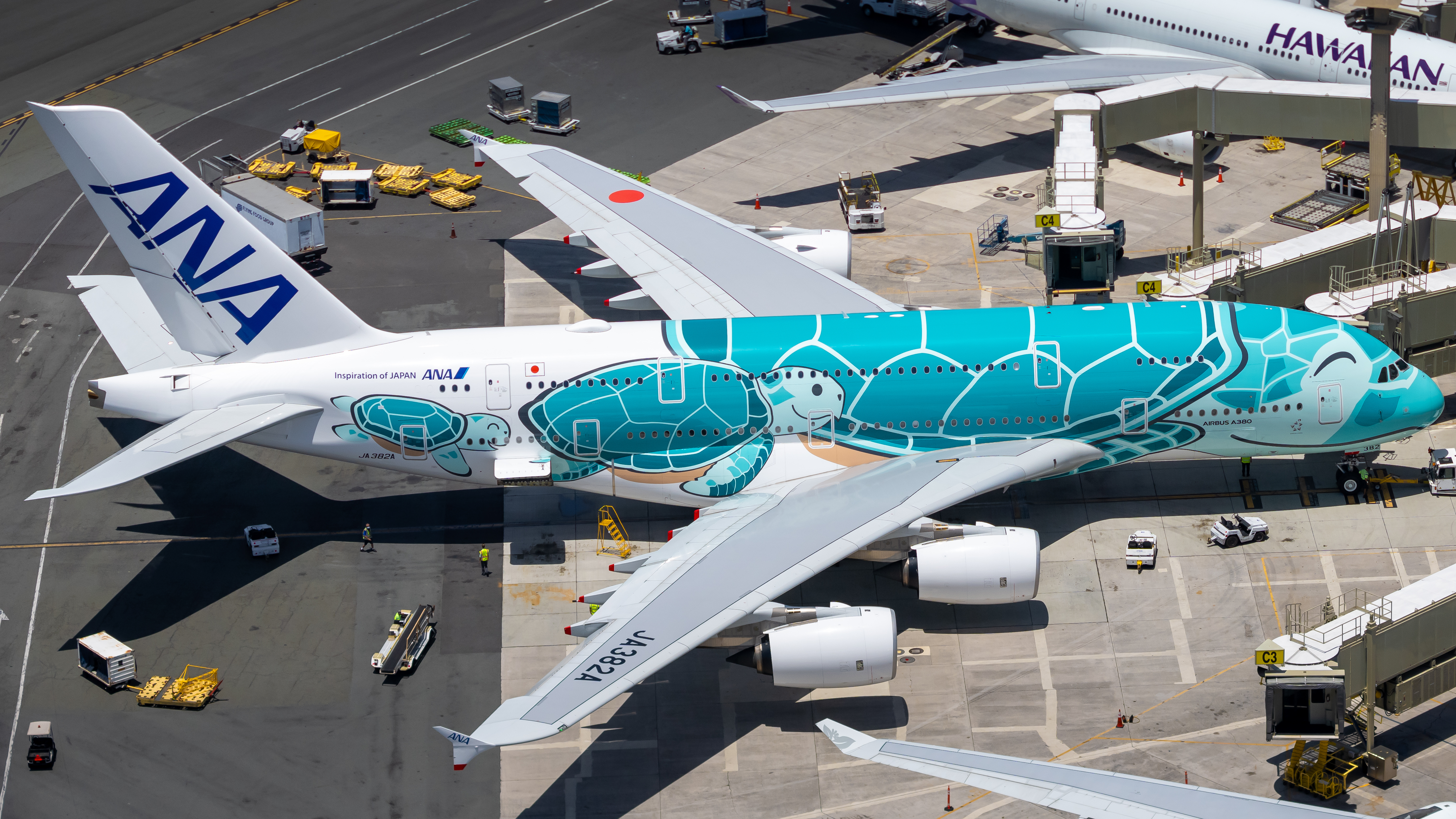 Full size: All Nippon Airways Airbus A380-800 JA382A at Daniel K Inouye International Airport