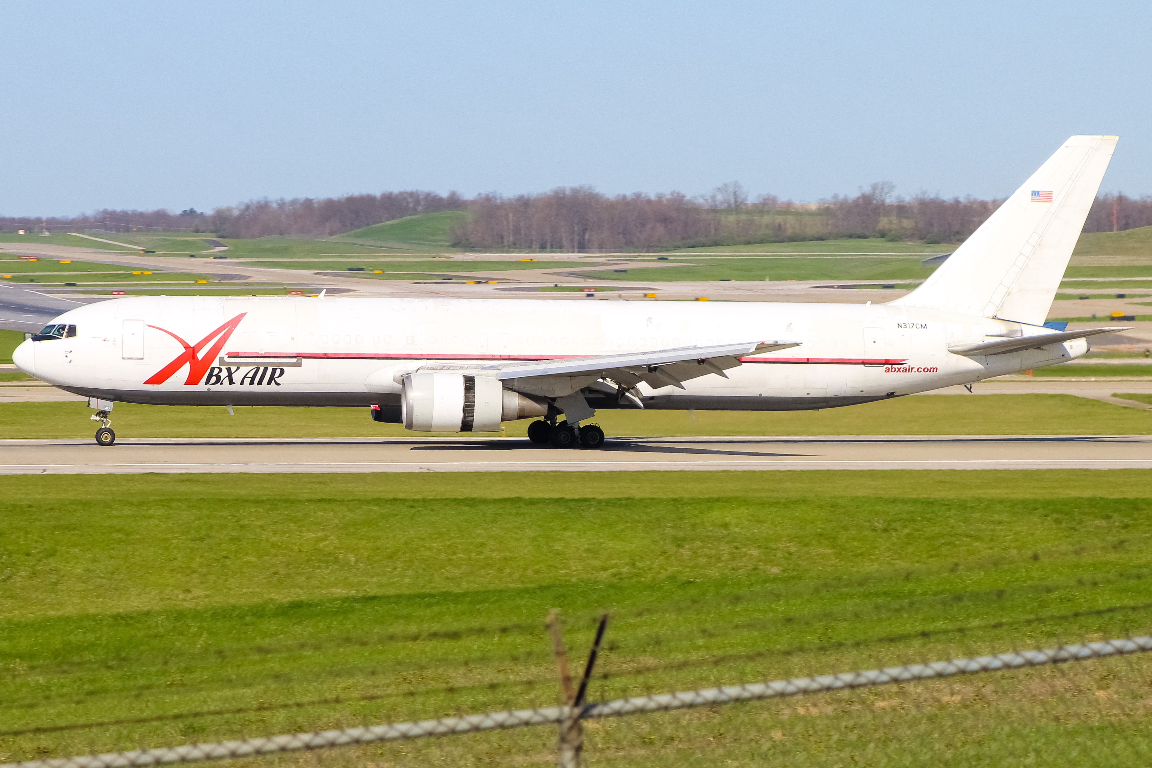 Full size: ABX Air Boeing 767-300F N317CM at Cincinnati/Northern Kentucky International Airport