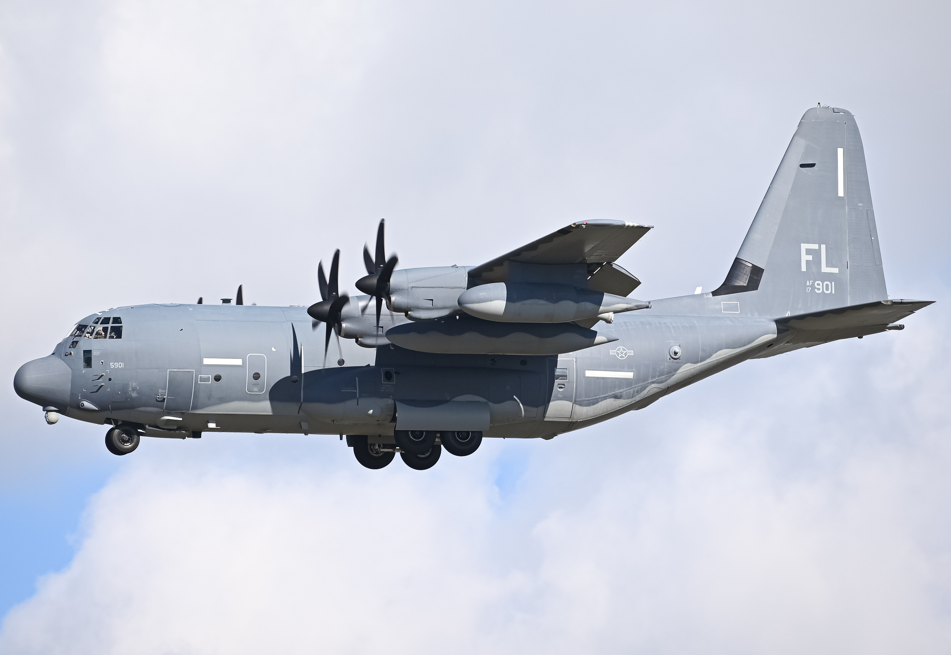 Full size: USAF - United States Air Force Lockheed C-130J Hercules 17-5901 at North Island NAS