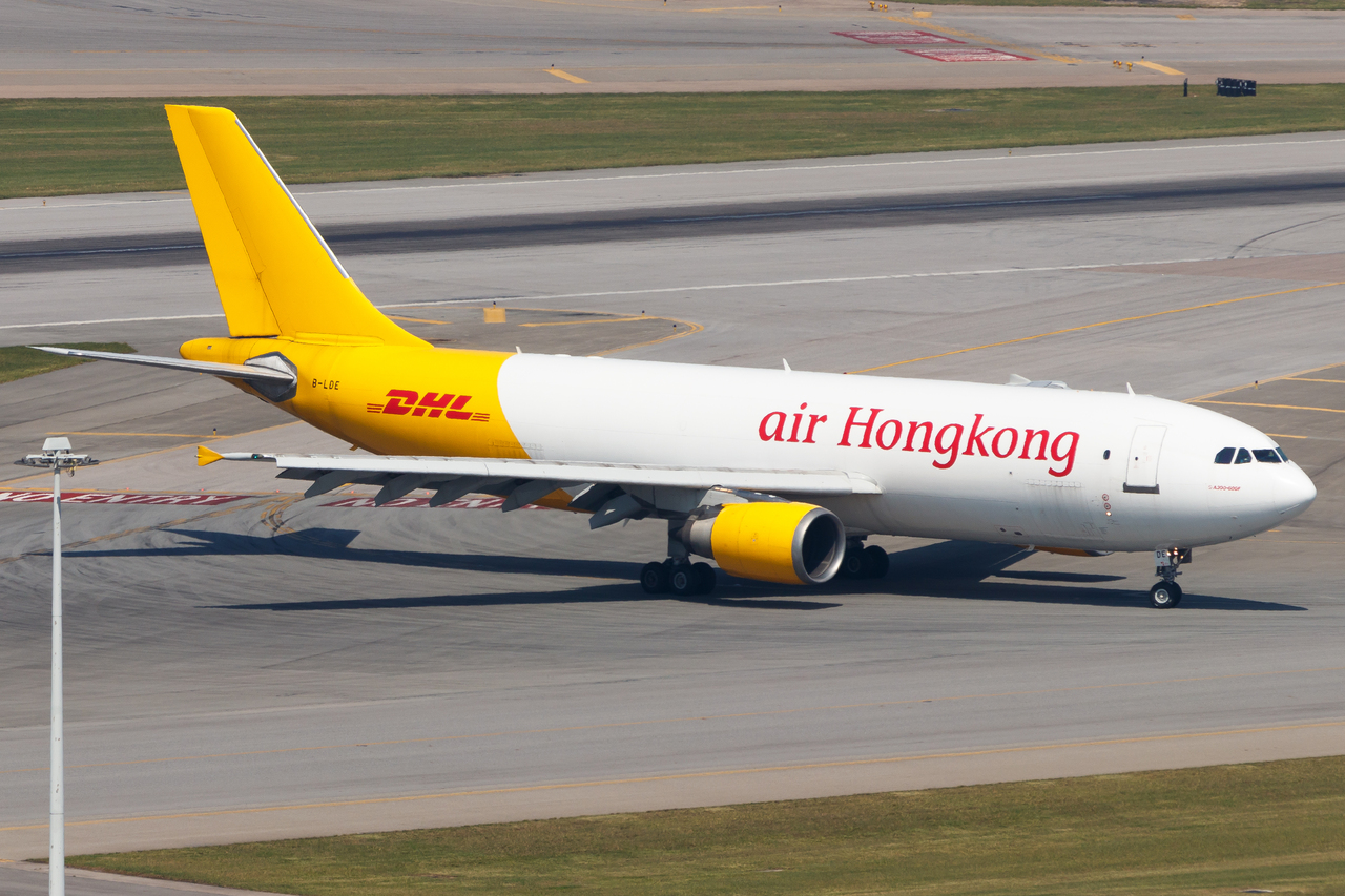 Full size: Air Hong Kong Airbus A300F-600 B-LDE at Hong Kong International Airport