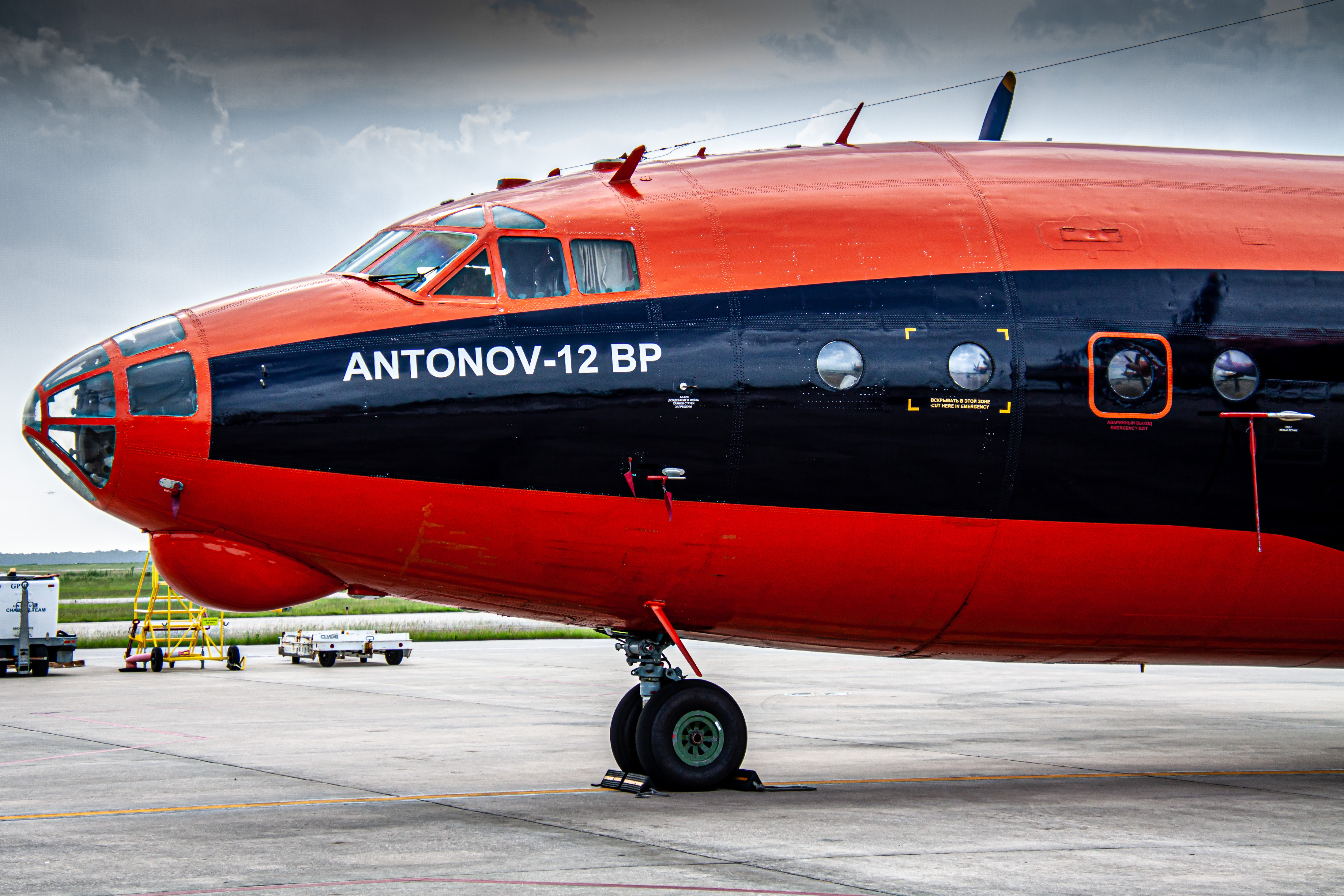 Full size: CAVOK AIR Antonov An-12BP UR-CKM at Houston-George Bush Intercontinental Airport
