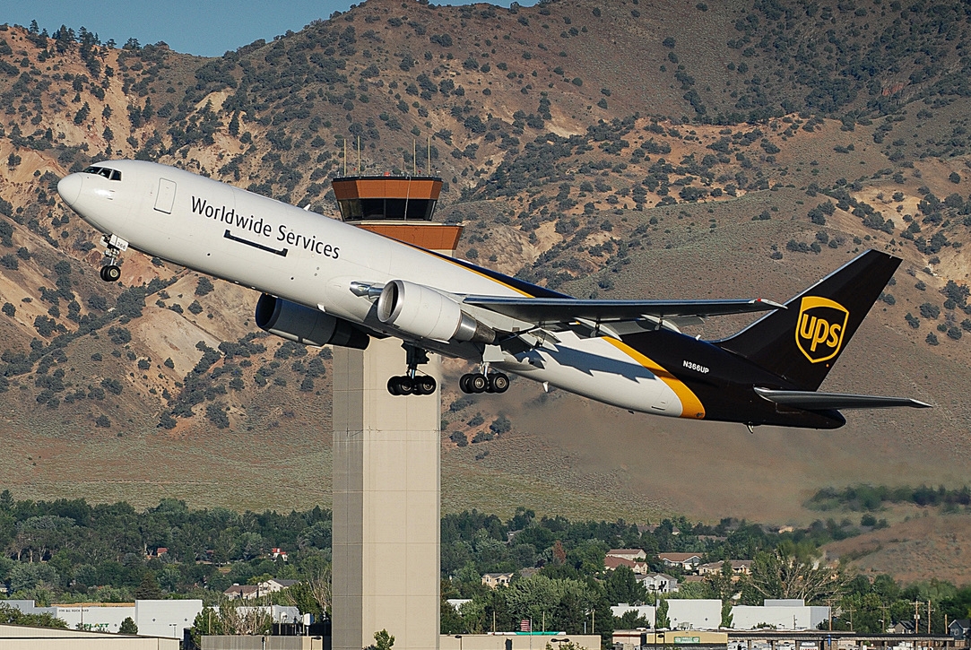 Full size: United Parcel Service Boeing 767-300F N366UP at Reno/Tahoe International Airport