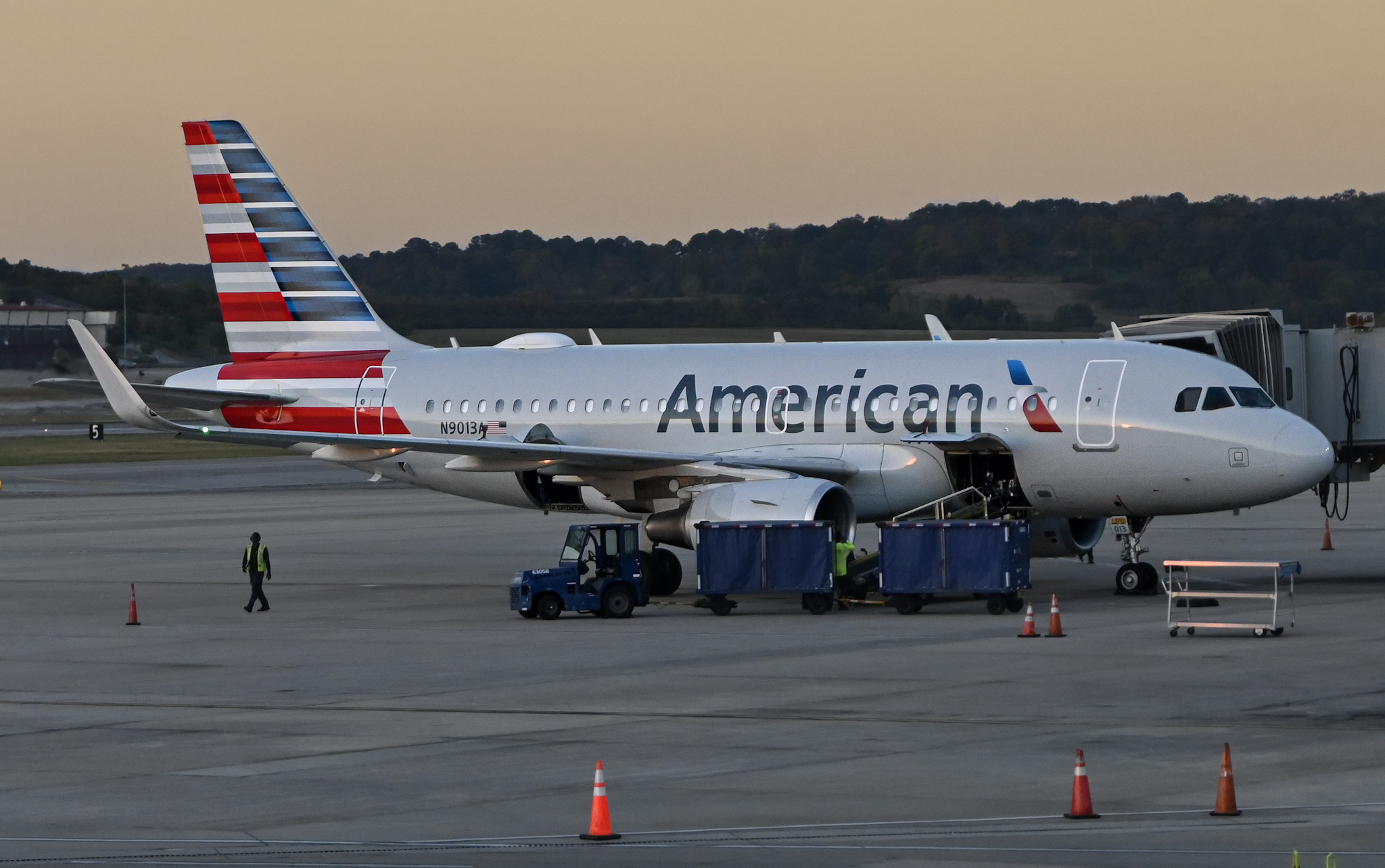 Full size: American Airlines Airbus A319 N9013A at Birmingham Shuttlesworth International Airport