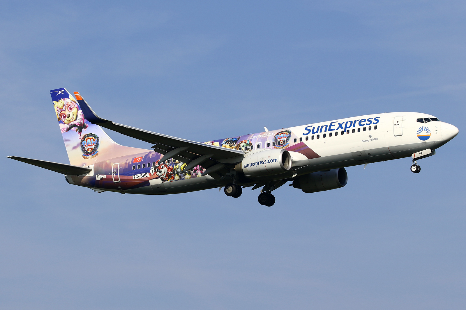 Full size: SunExpress Boeing 737-800 TC-SPE at Eindhoven Airport