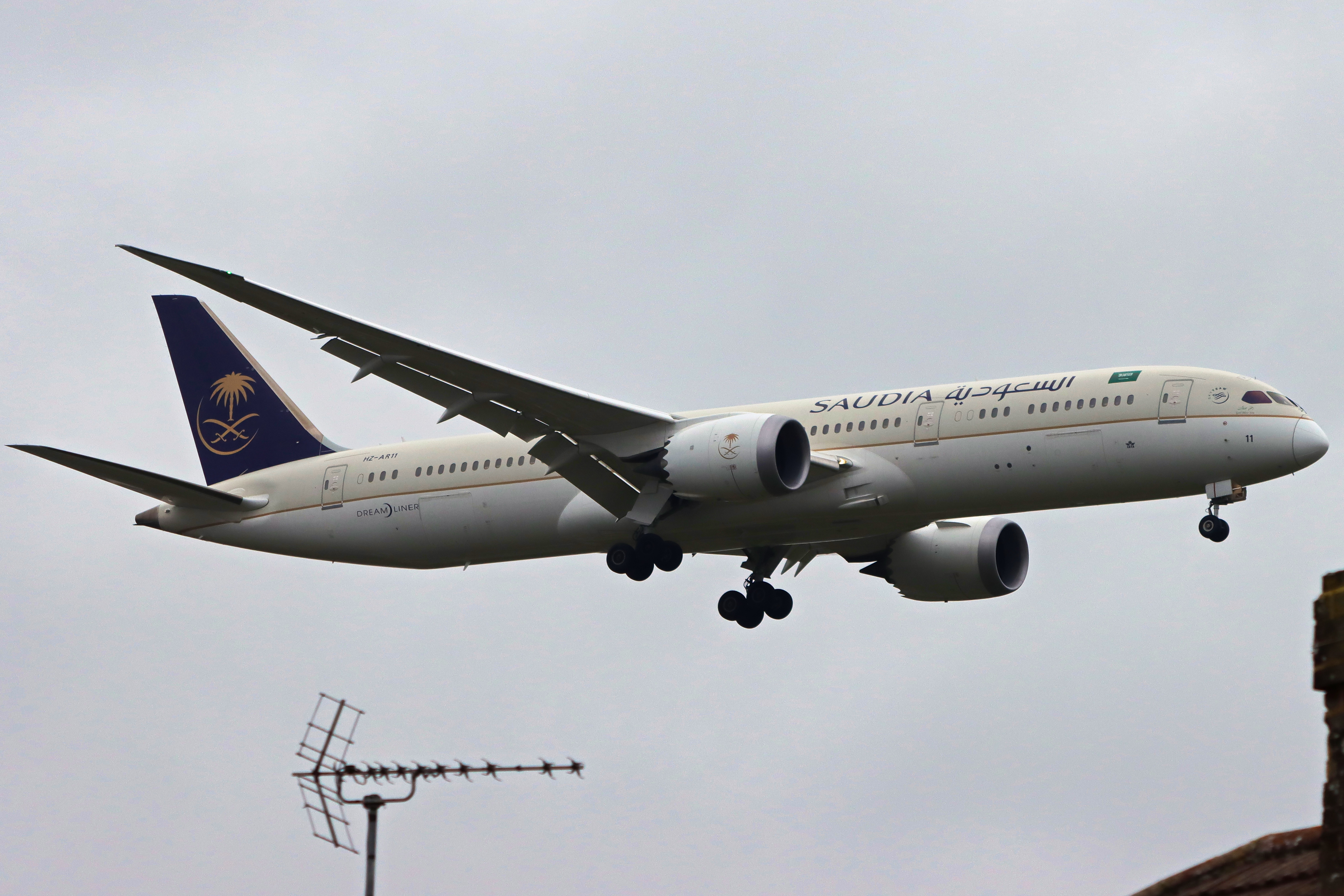 Full size: Saudia Boeing 787-9 HZ-AR11 at London Heathrow International Airport