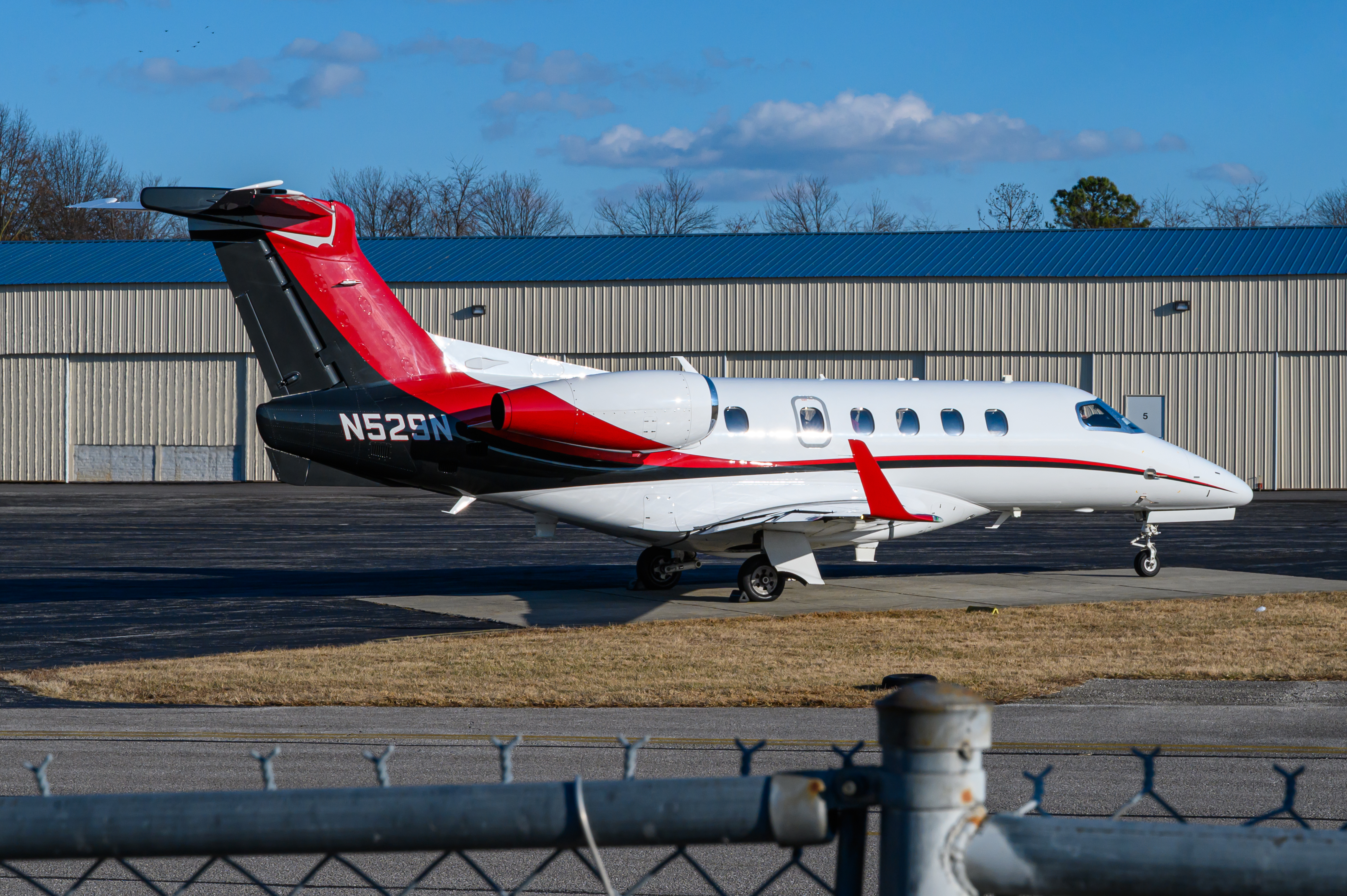Full size: PRIVATE Embraer Phenom 300 N529N at Montgomery County Airpark