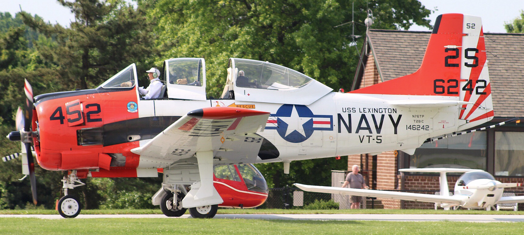 Full size: PRIVATE North American T-28C Trojan N76TP at Brandywine Regional Airport