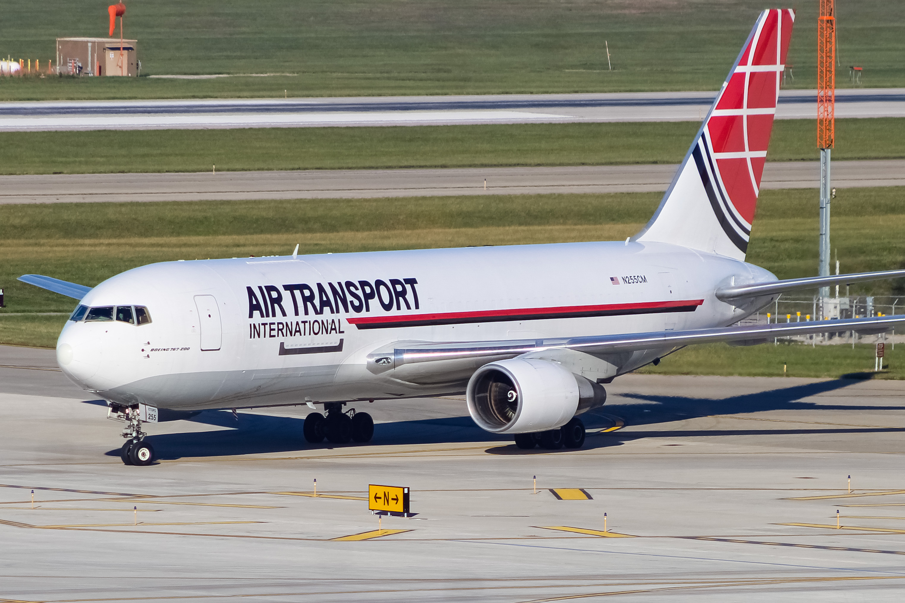 Full size: Air Transport International Boeing 767-200F N255CM at Cincinnati/Northern Kentucky International Airport