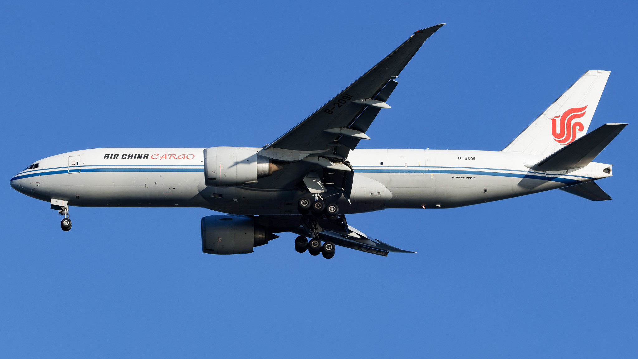Full size: Air China Cargo Boeing 777-F B-2091 at John F. Kennedy International Airport