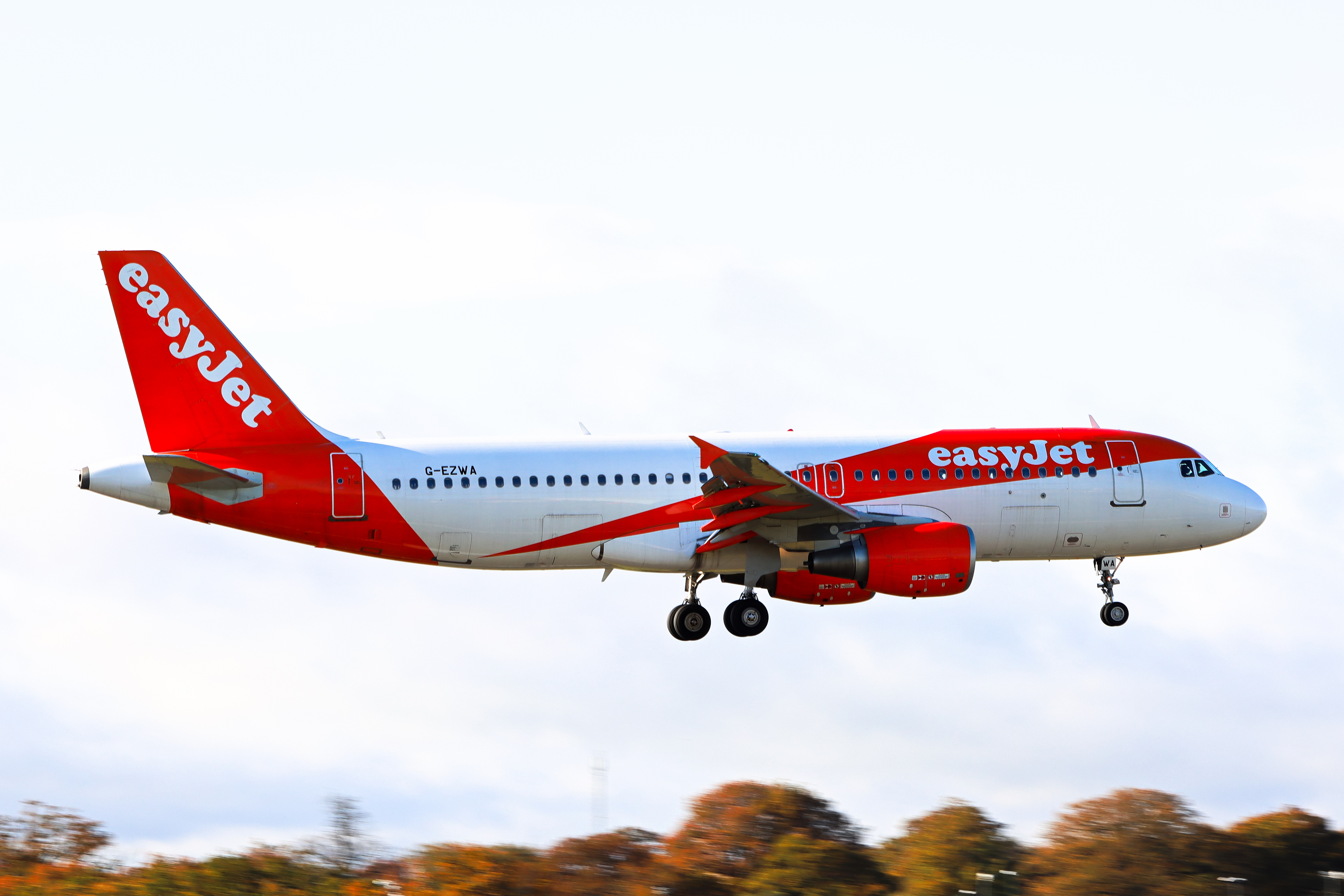 Full size: EasyJet Airbus A320 G-EZWA at Birmingham Airport