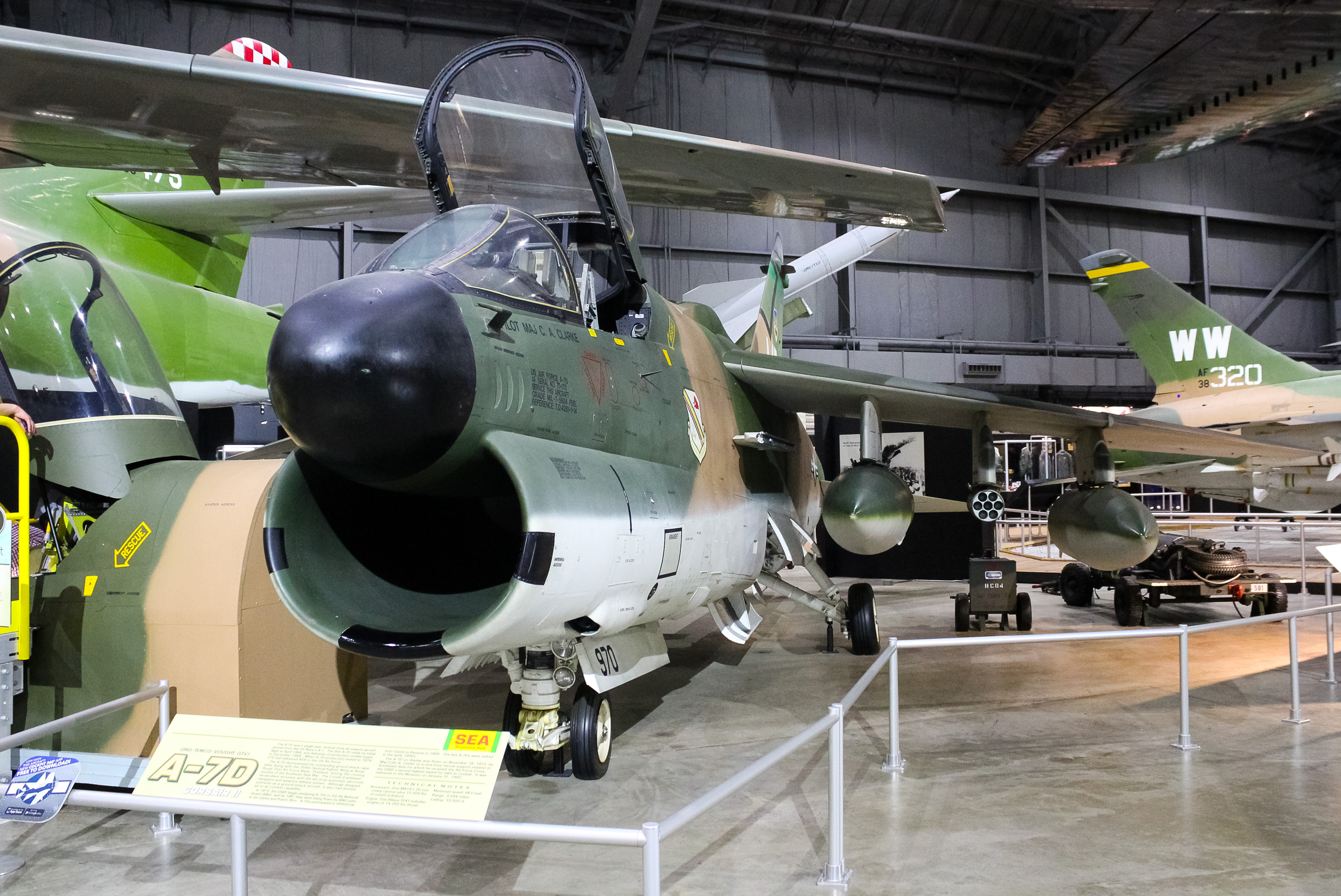 Full size: USAF - United States Air Force LTV A-7 Corsair II 70-0970 at Wright-Patterson Air Force Base
