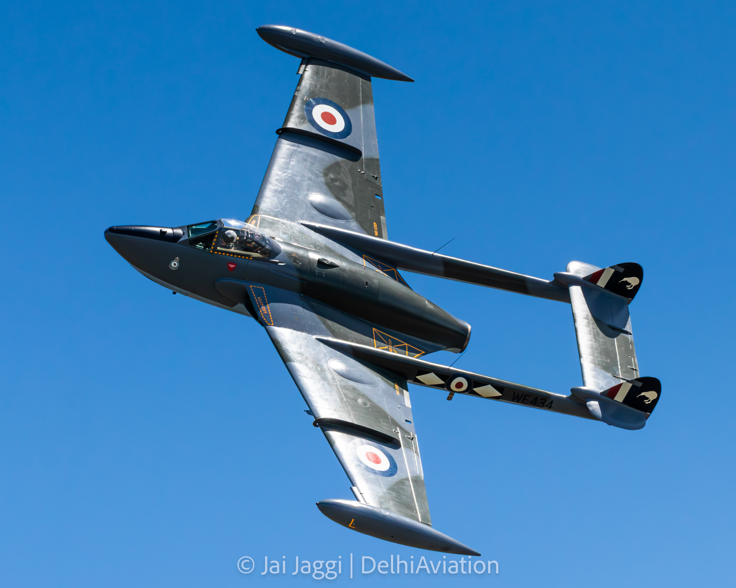 Full size: PRIVATE De Havilland Venom ZK-VNM at Whanganui Airport
