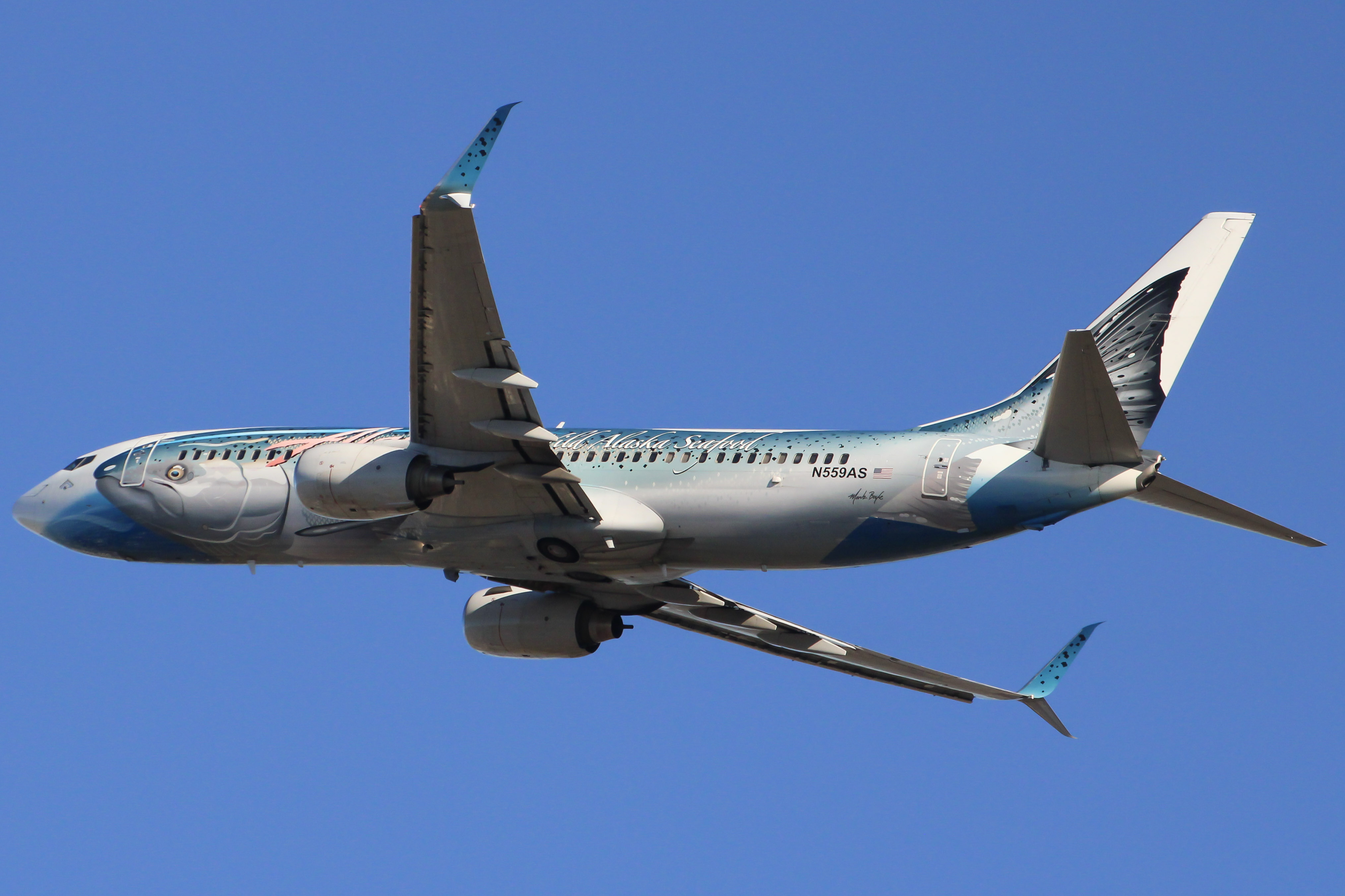Full size: Alaska Airlines Boeing 737-800 N559AS at San Diego International Airport