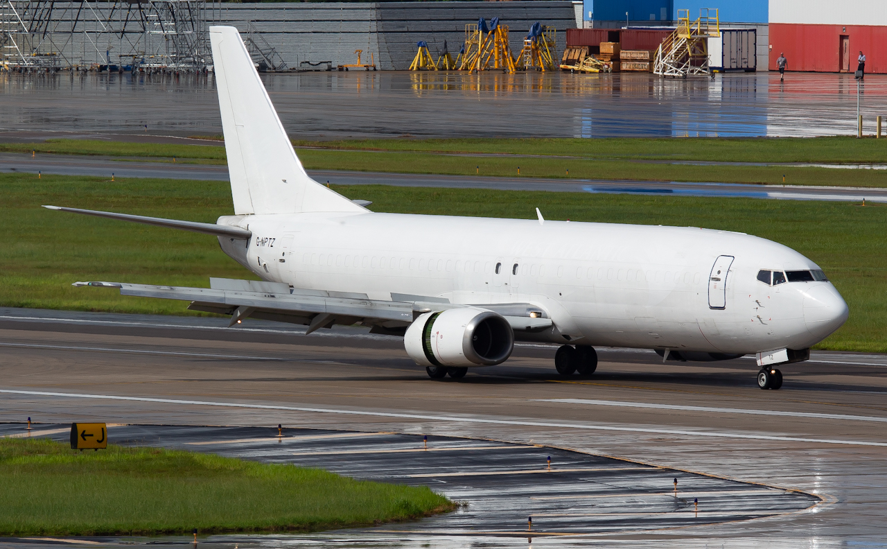 Full size: West Atlantic Boeing 737-400F G-NPTZ at Tampa International Airport