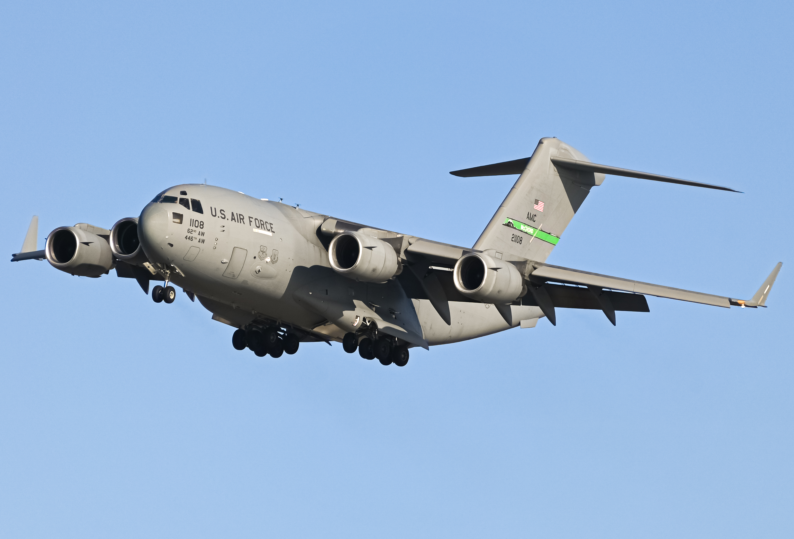 Full size: USAF - United States Air Force Boeing C-17 Globemaster III 02-1108 at North Island NAS