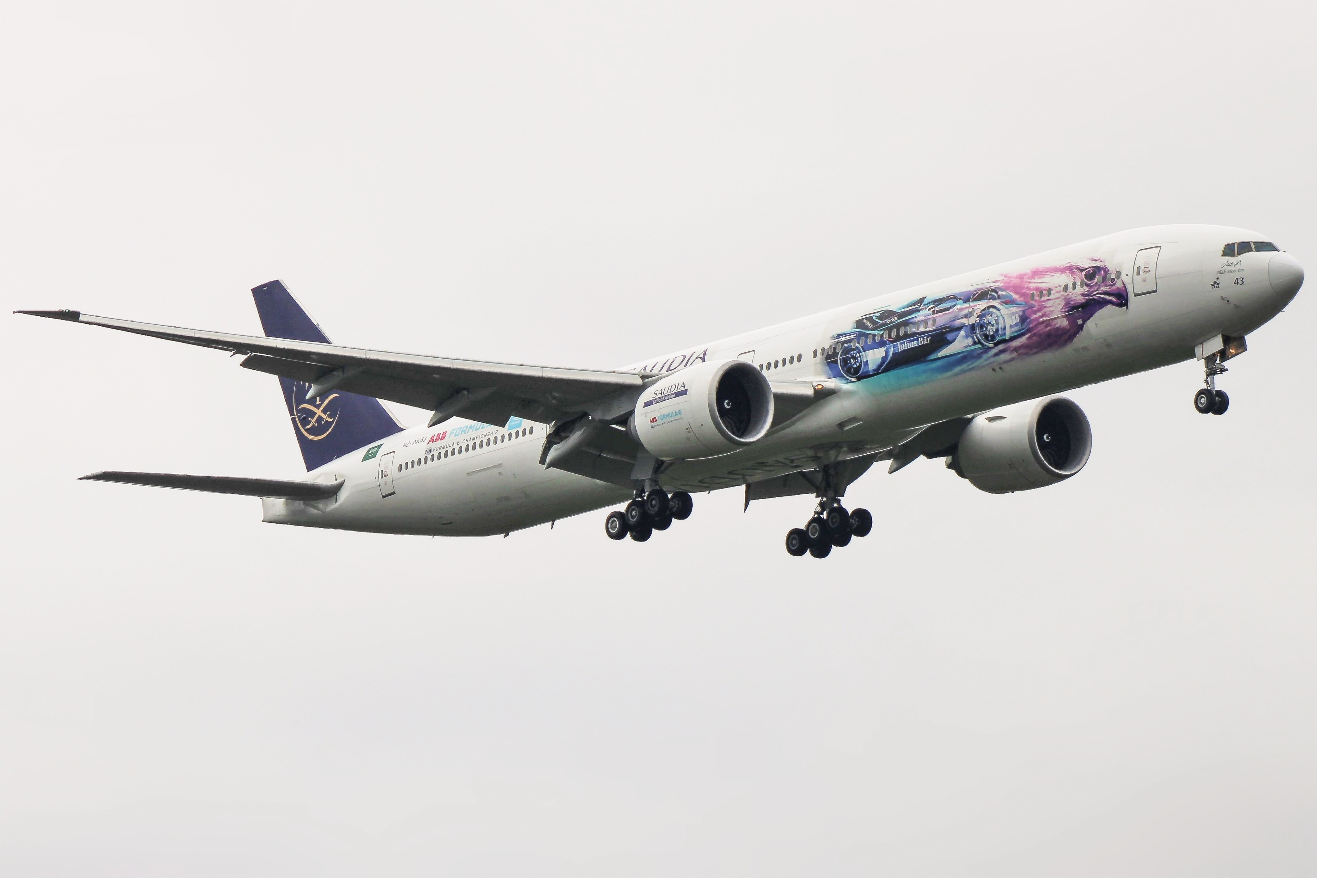 Full size: Saudia Boeing 777-300ER HZ-AK43 at Washington Dulles International Airport