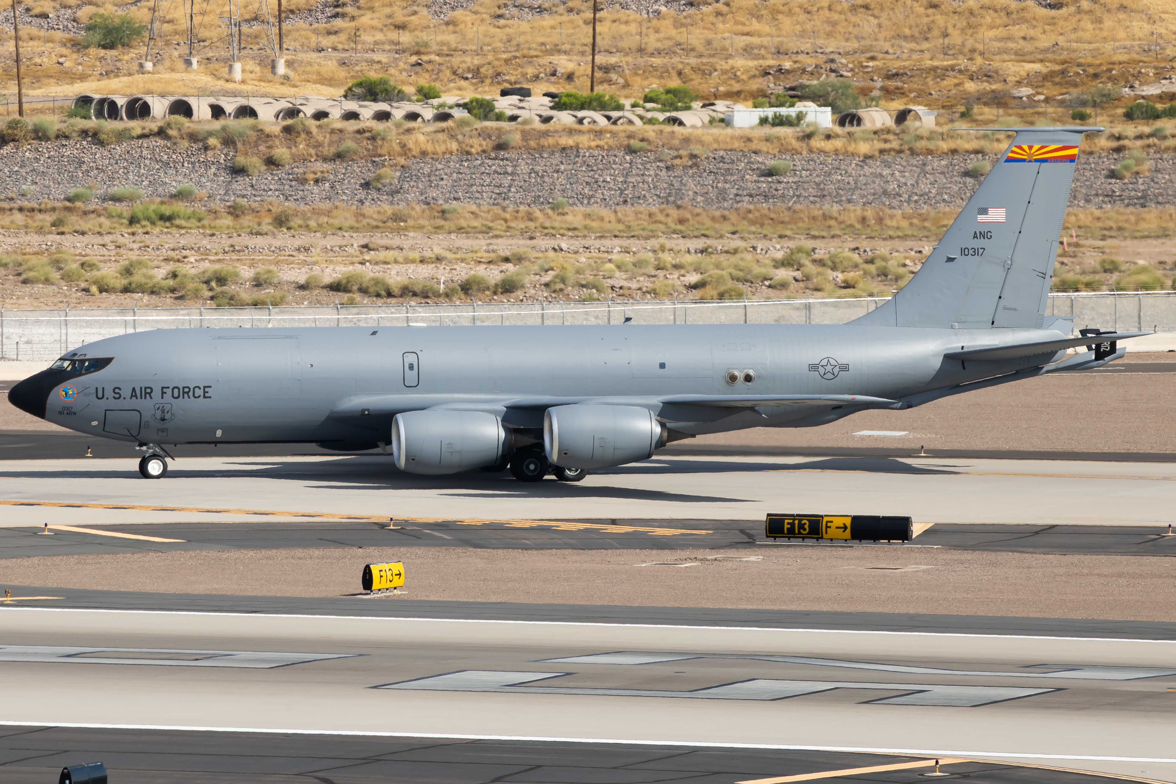 Full size: USAF - United States Air Force Boeing KC-135 Stratotanker 61-0317 at Phoenix Sky Harbor International Airport