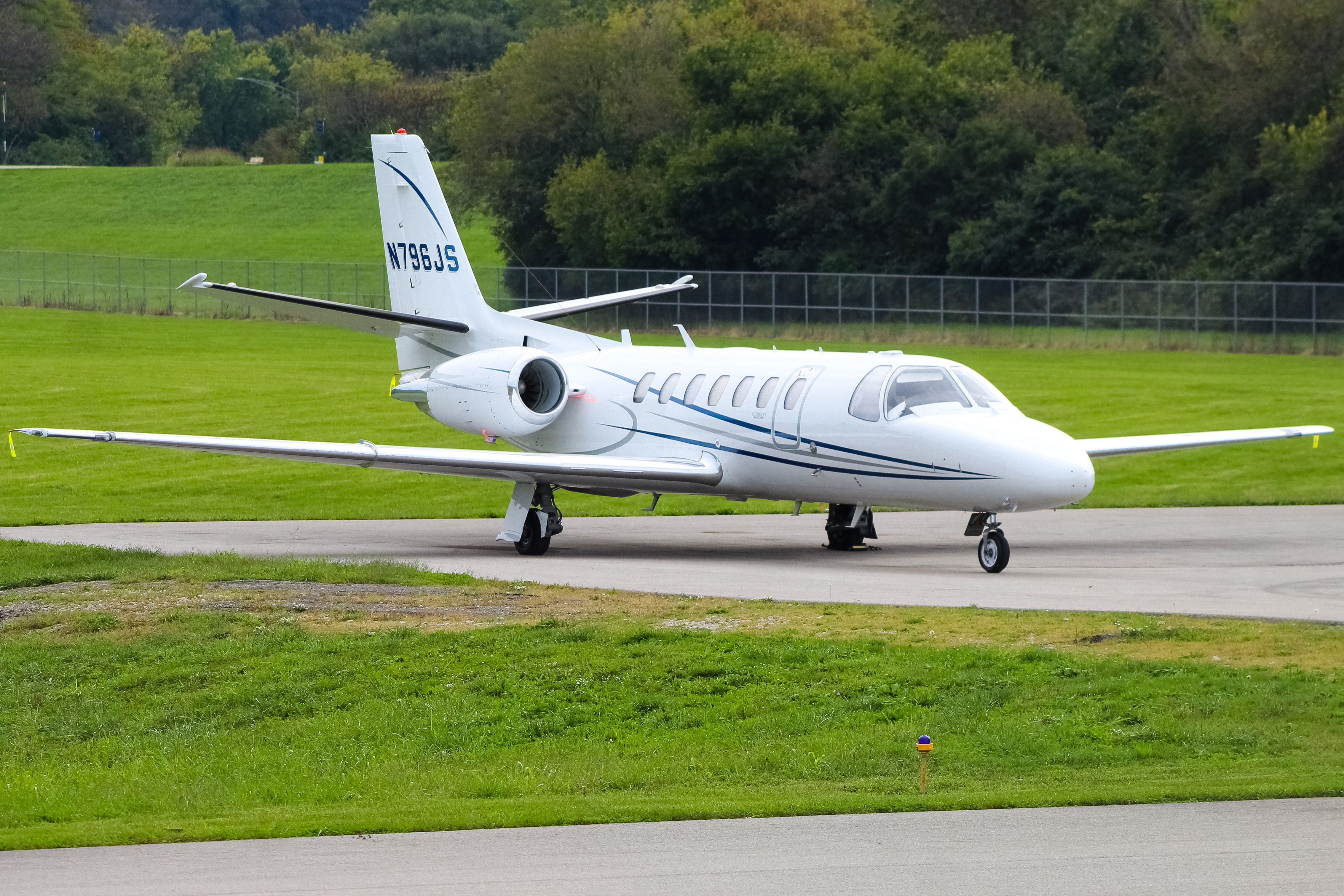 Full size: PRIVATE  Cessna Citation 560 Encore N796JS at Cincinnati Municipal Airport/Lunken Field