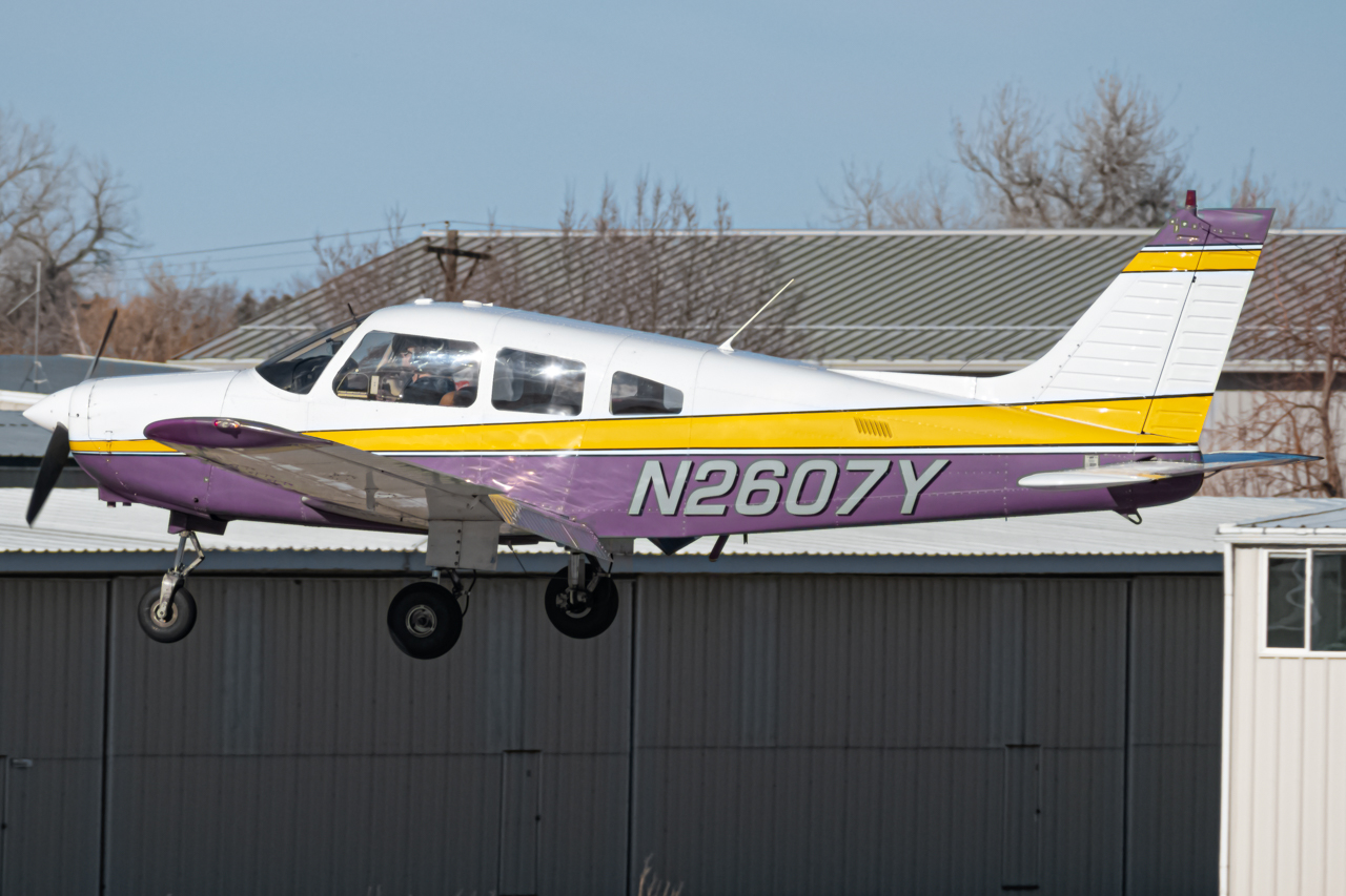 Full size: PRIVATE Piper PA-28 N2607Y at Vance Brand Airport