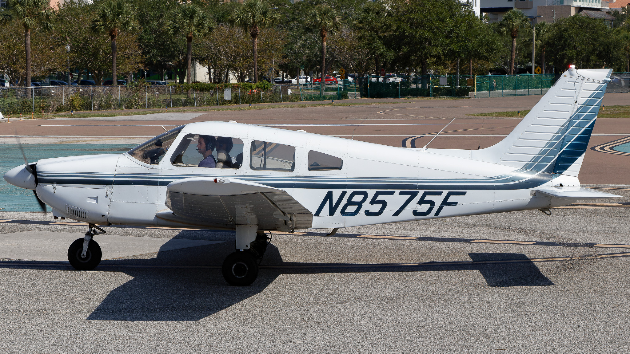 Full size: PRIVATE Piper PA-28 N8575F at St. Petersburg Albert Whitted Airport