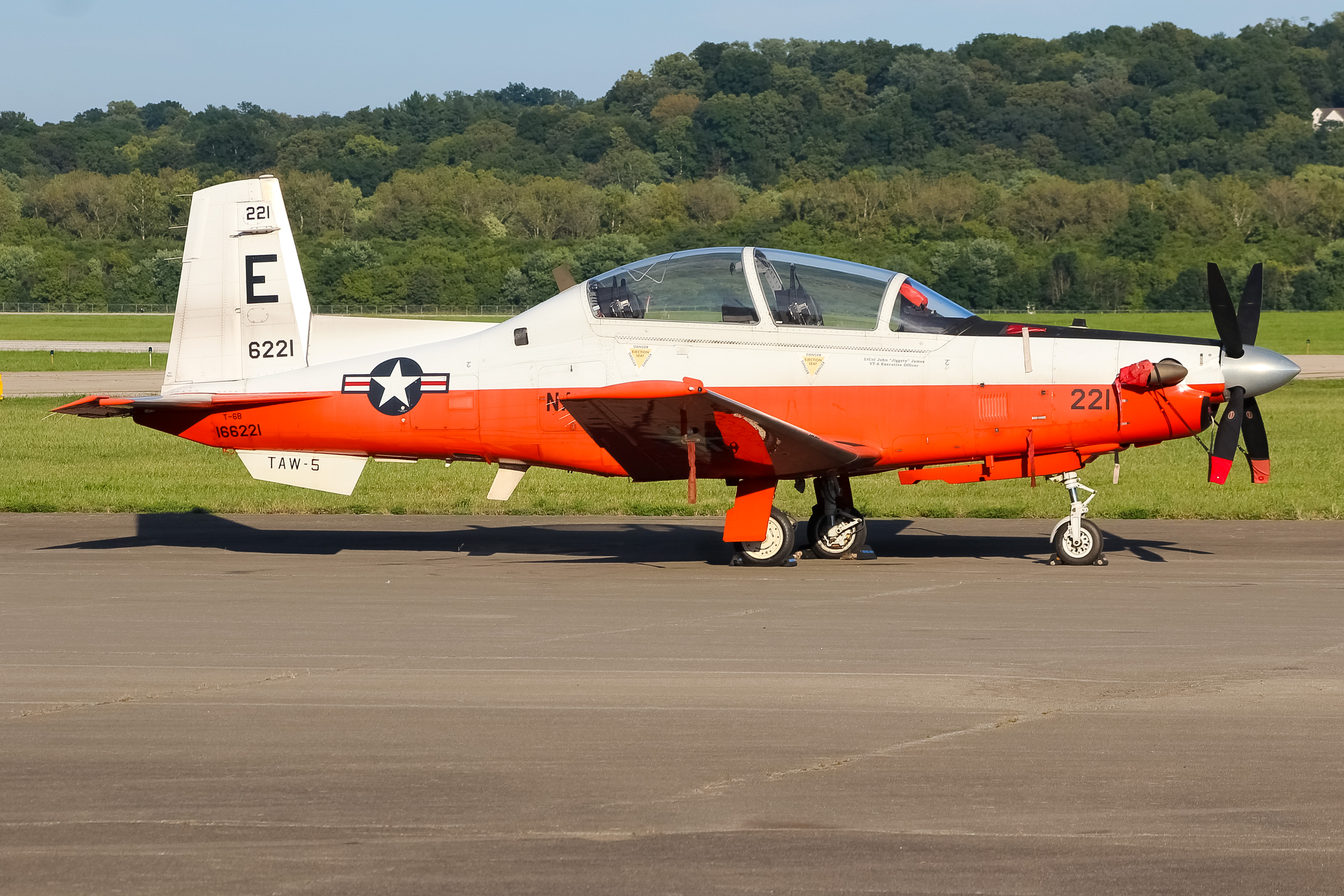 Full size: USN - United States Navy Beechcraft T-6 Texan II 166221 at Cincinnati Municipal Airport/Lunken Field