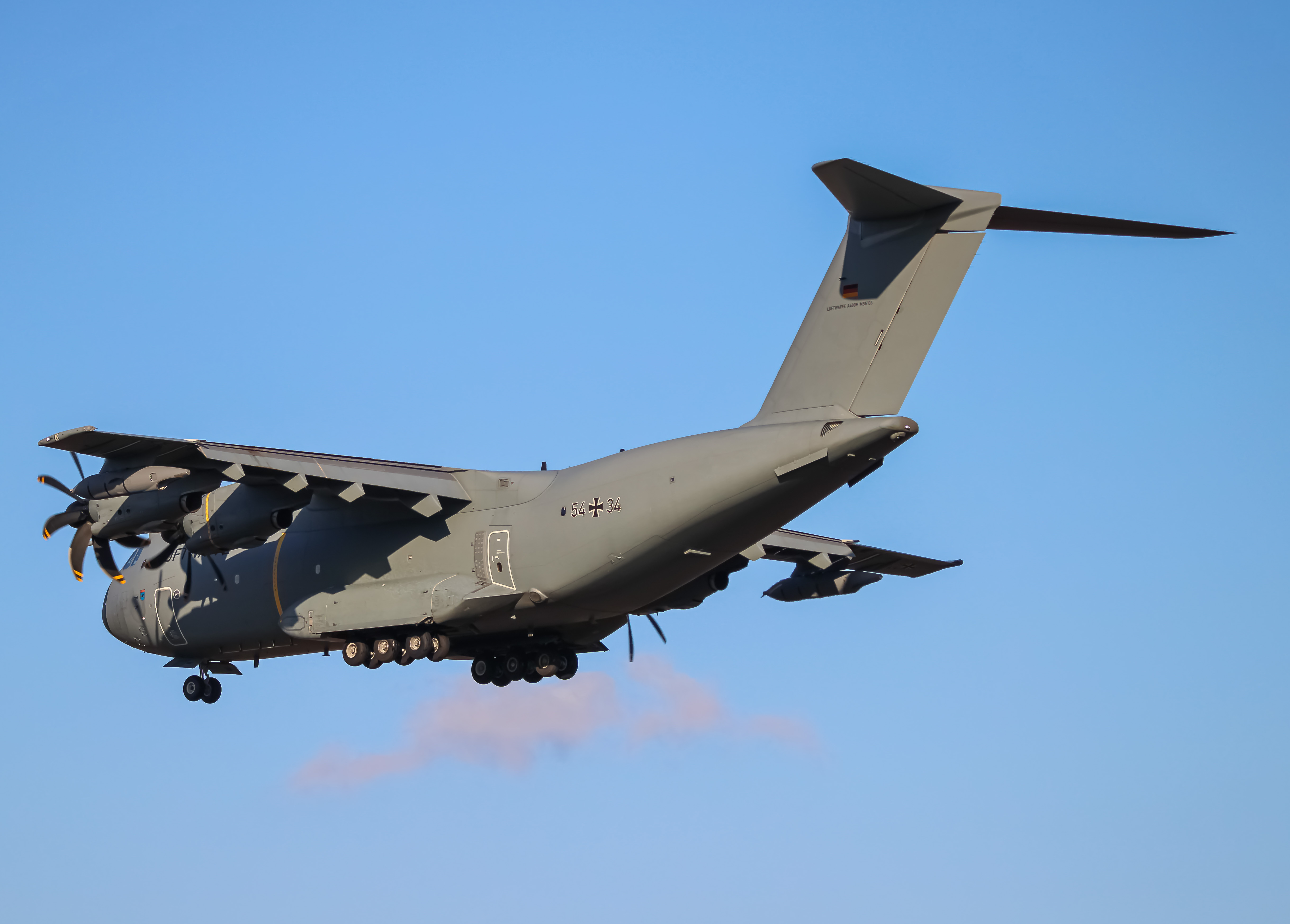 Full size: German Air Force Airbus A400M 54+34 at Washington Dulles International Airport
