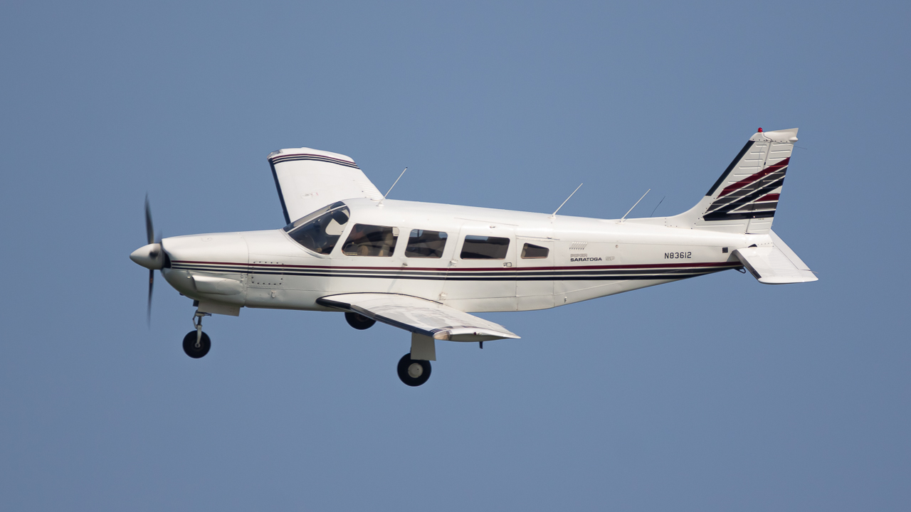 Full size: PRIVATE Piper Saratoga N83612 at Rickenbacker International Airport