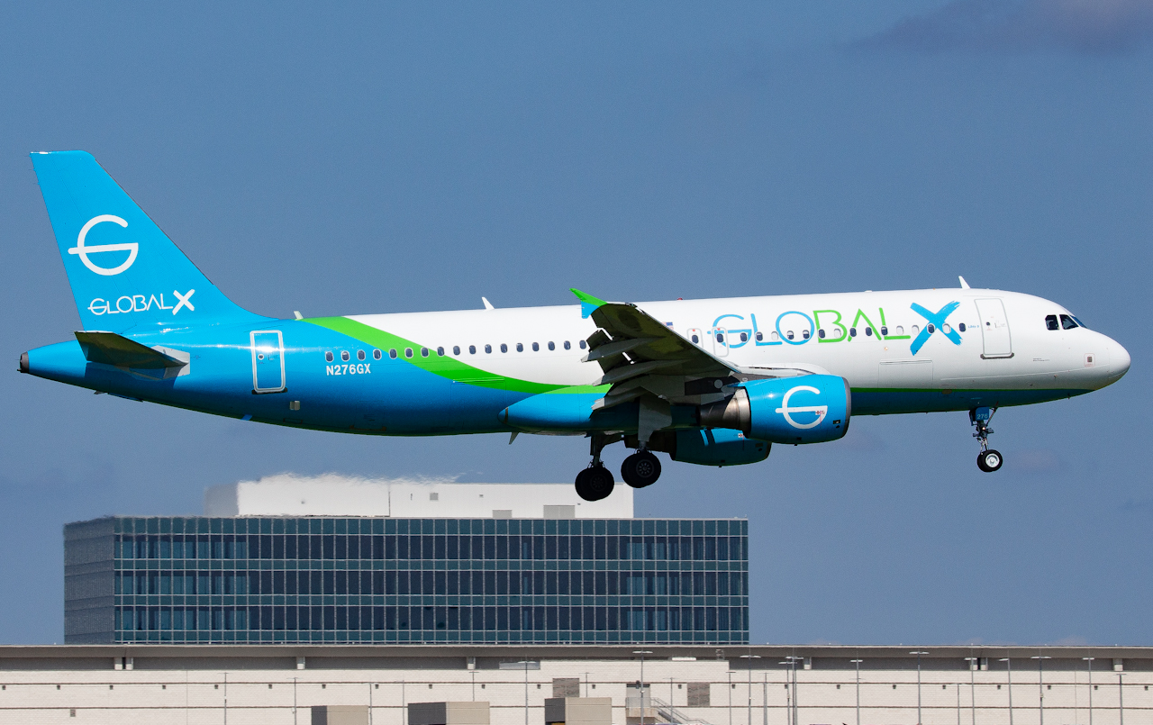 Full size: Global X Airbus A320 N276GX at Tampa International Airport