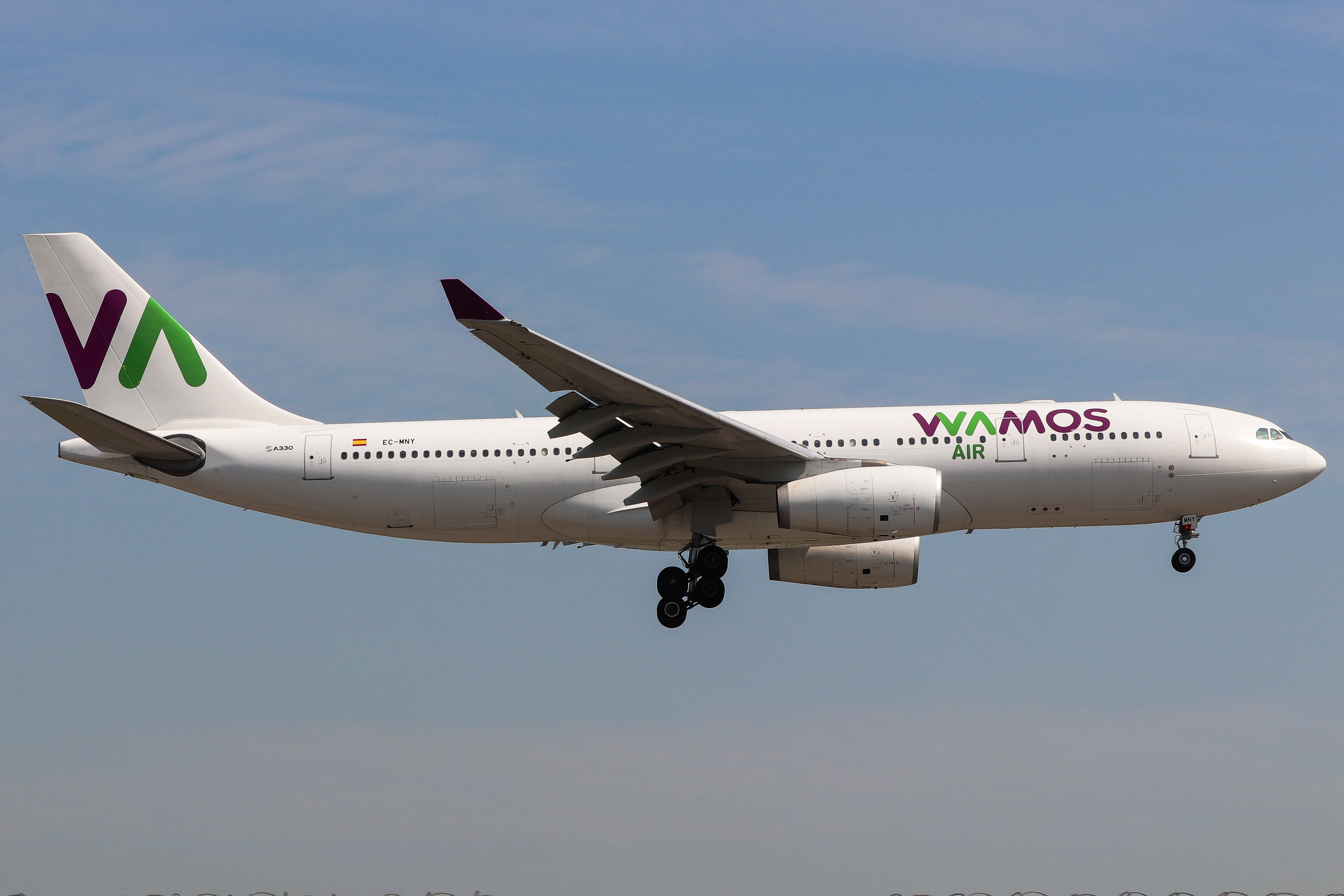 Full size: Wamos Air Airbus A330-200 EC-MNY at Hong Kong International Airport