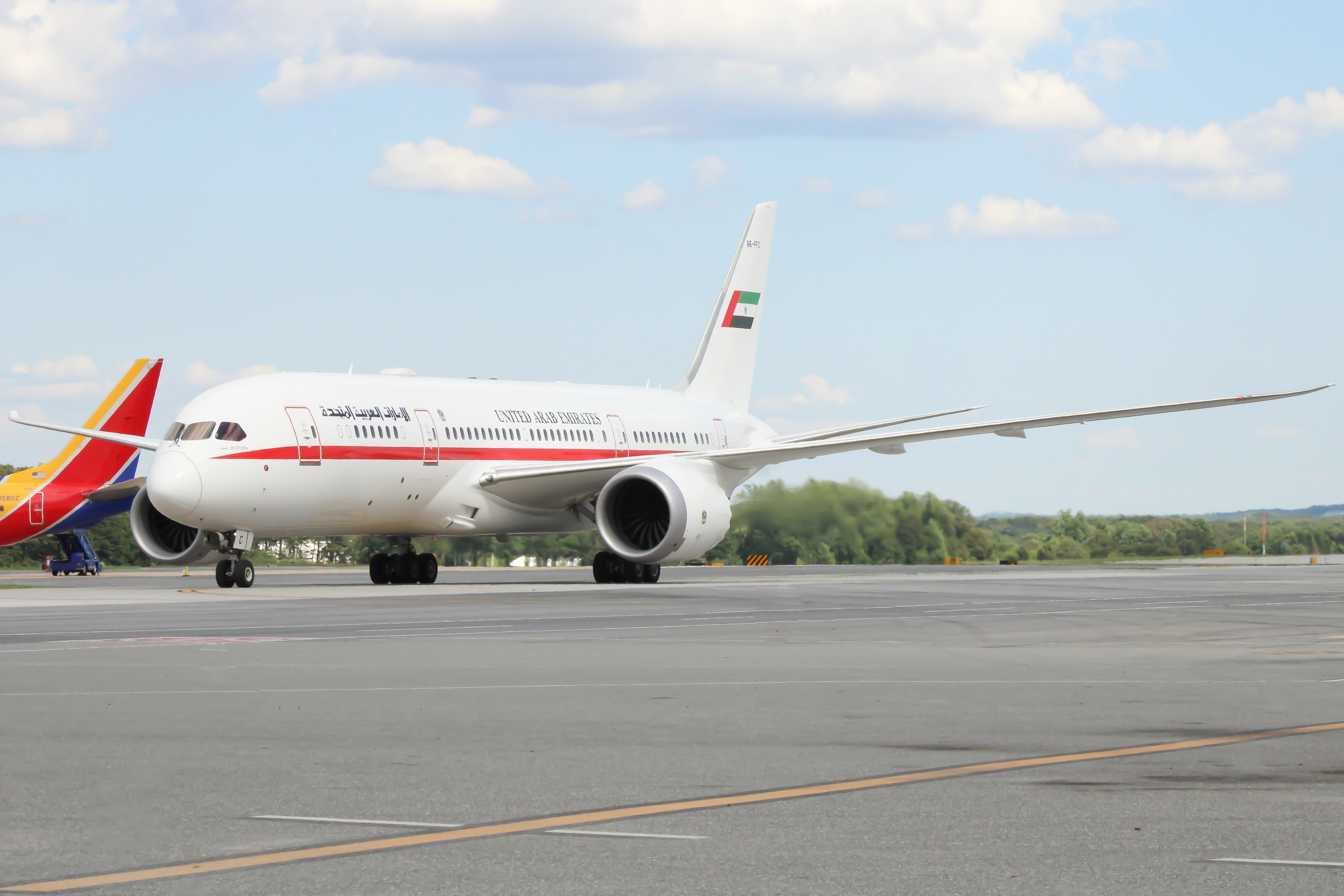 Full size: Abu Dhabi Amiri Flight Boeing 787-8 A6-PFC at Baltimore/Washington International Thurgood Marshall Airport