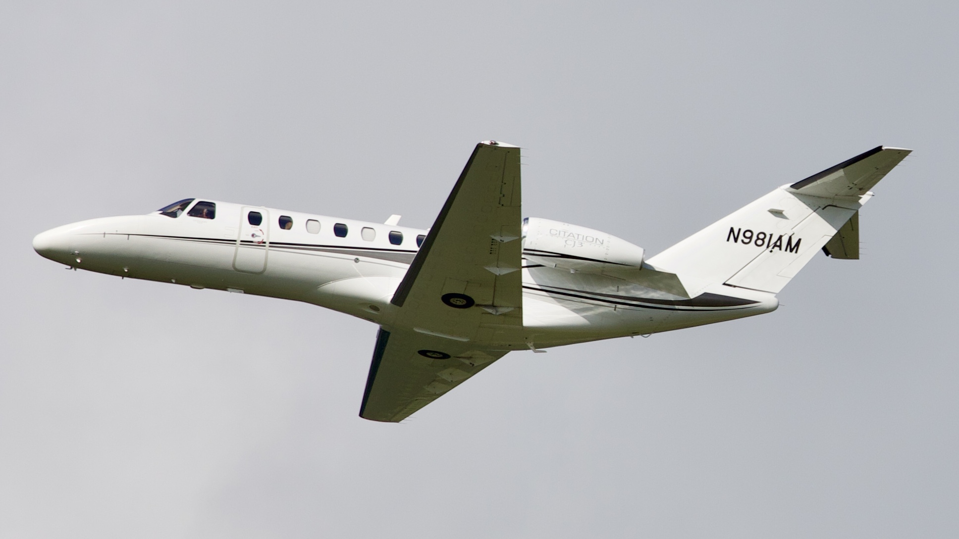 Full size: PRIVATE Cessna 525 Citation CJ3 N981AM at William P Hobby Airport