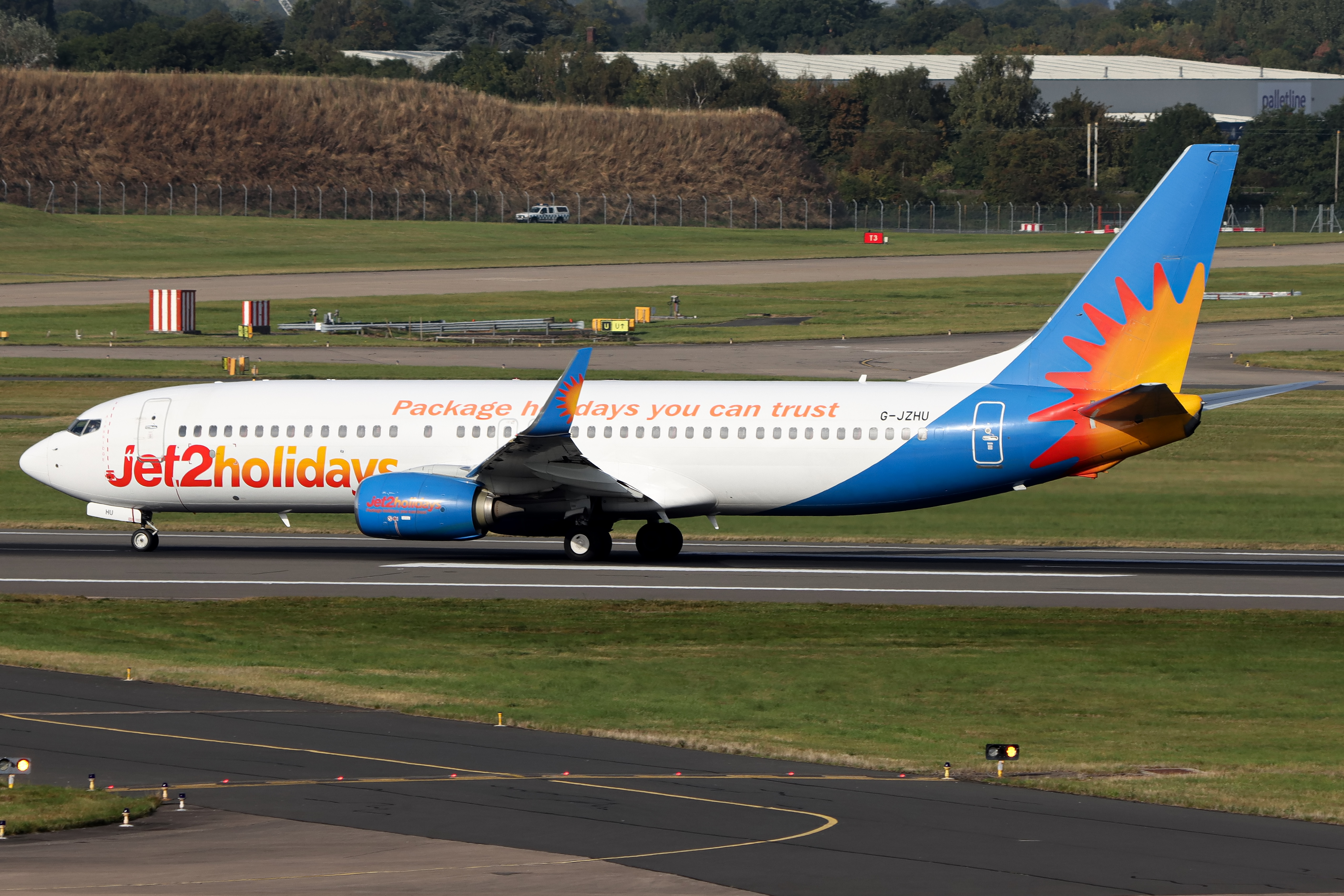 Full size: Jet2 Boeing 737-800 G-JZHU at Birmingham Airport