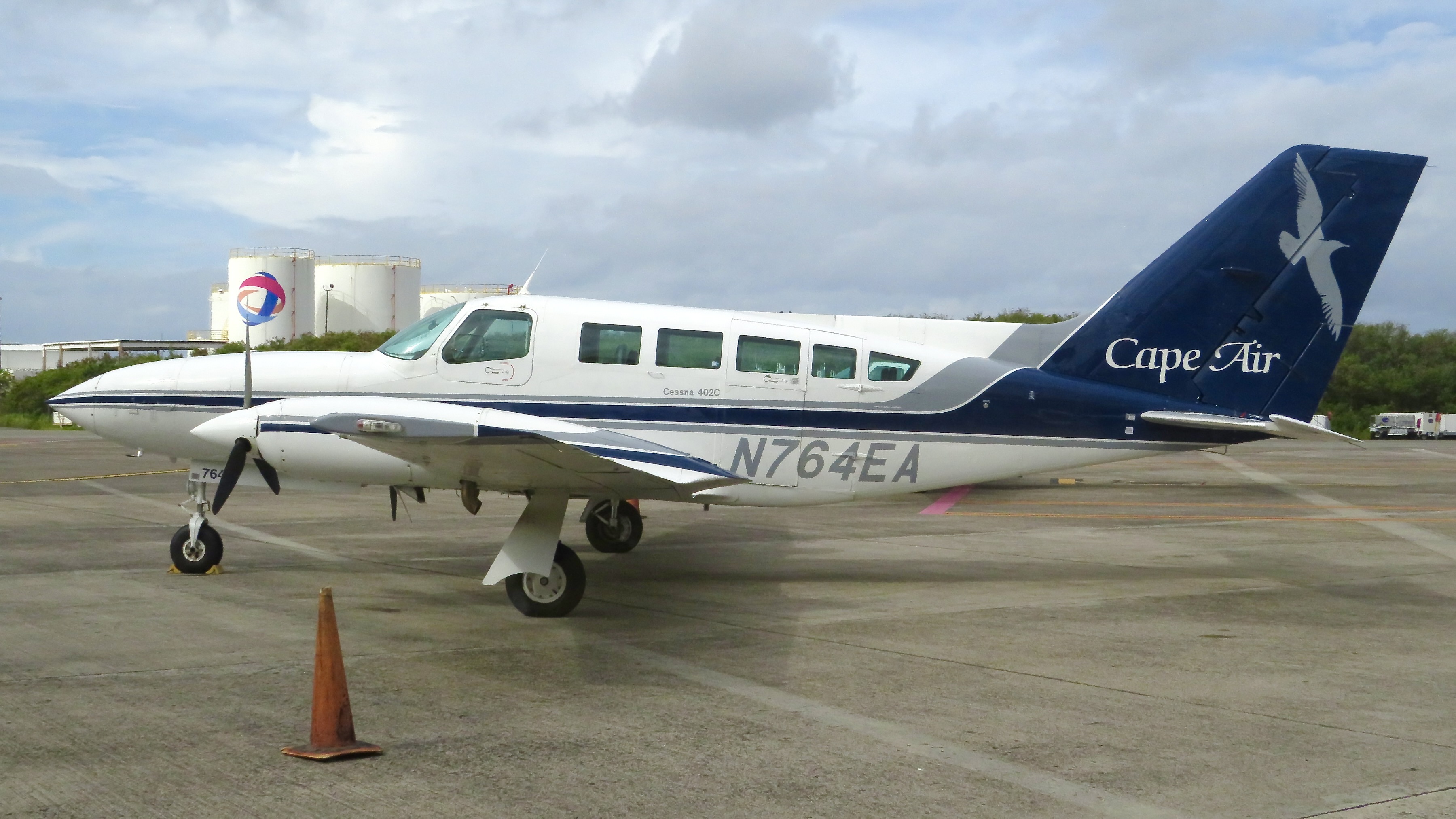 Full size: Cape Air Cessna 402 N764EA at St. Thomas Cyril E. King Airport