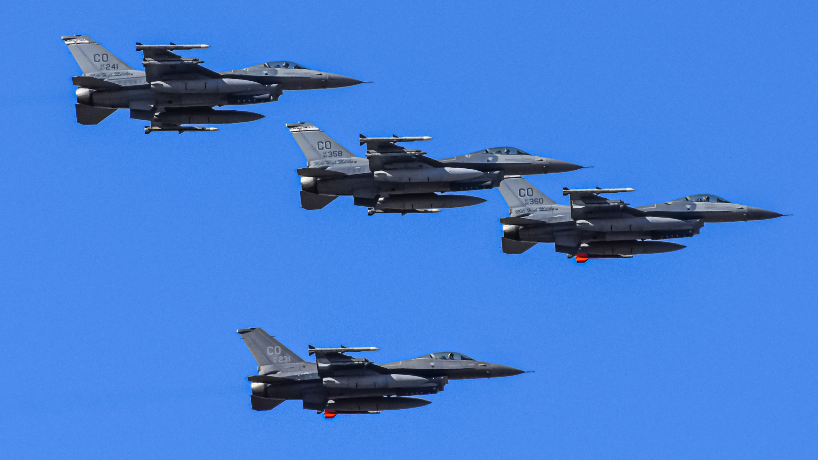 Full size: USAF - United States Air Force General Dynamics F-16 Fighting Falcon 86-0360 at Northern Colorado Regional Airport