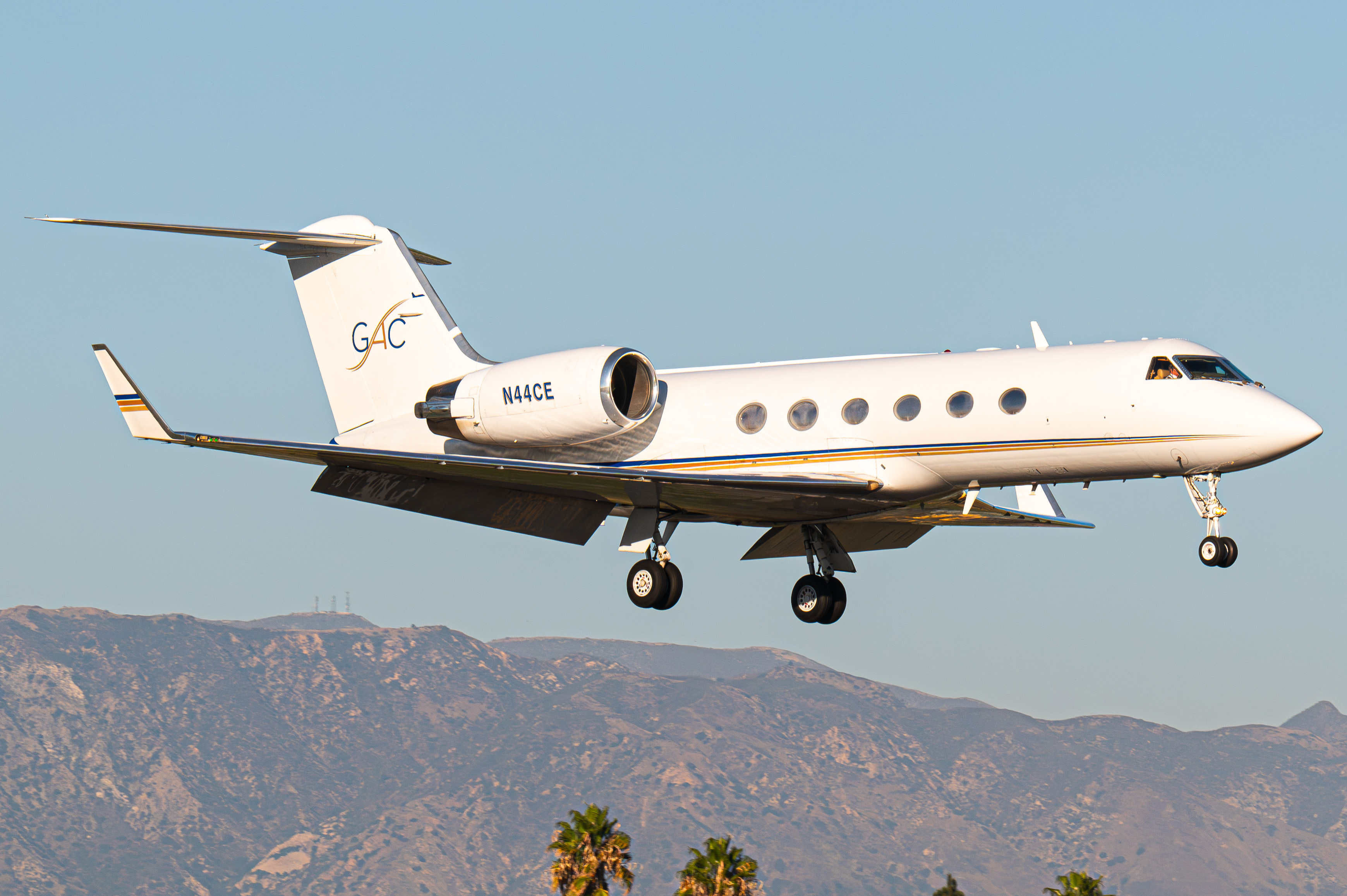 Full size: PRIVATE Gulfstream IV N44CE at Van Nuys Airport