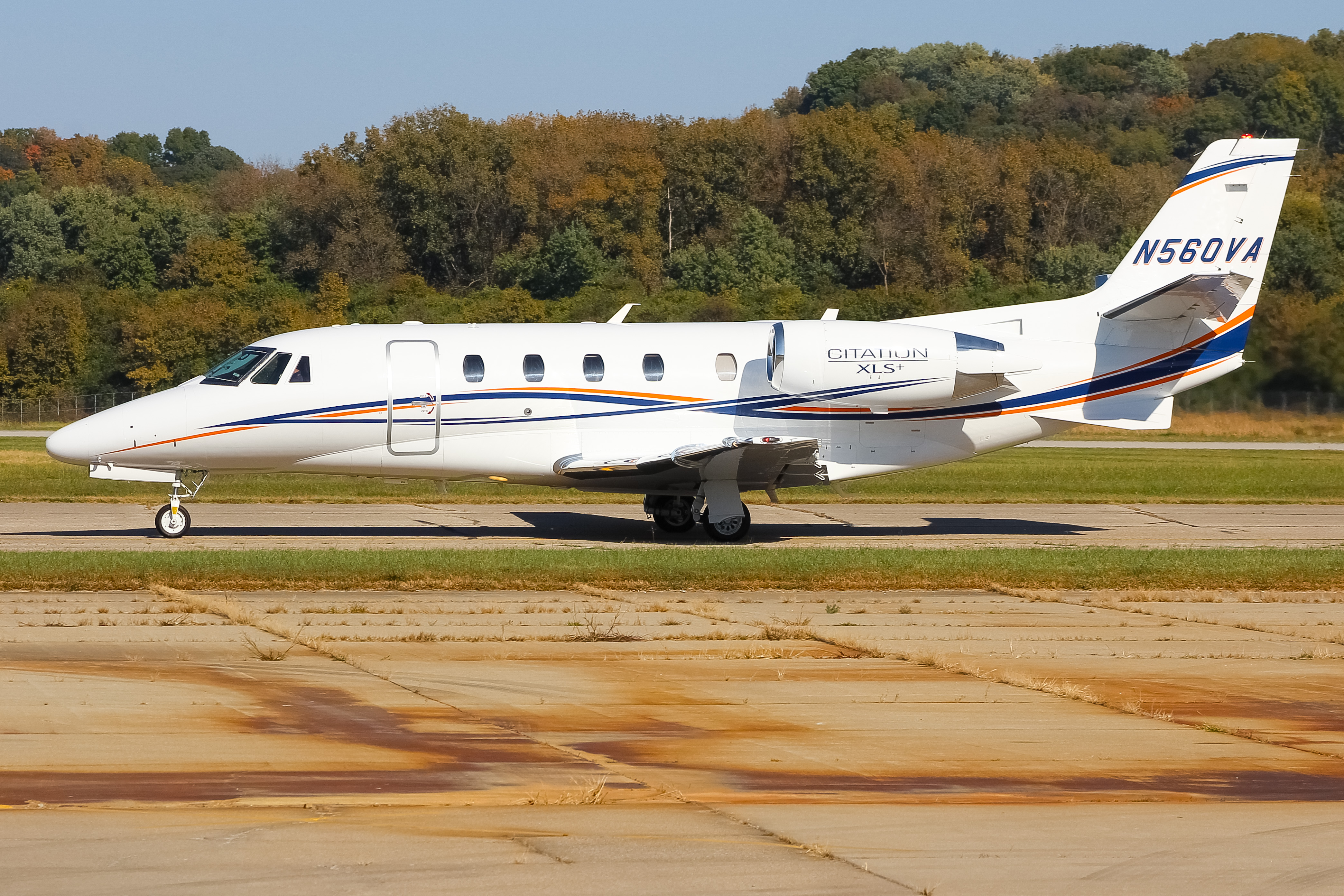 Full size: PRIVATE  Cessna 560XLS Citation Excel N560VA  at Cincinnati Municipal Airport/Lunken Field