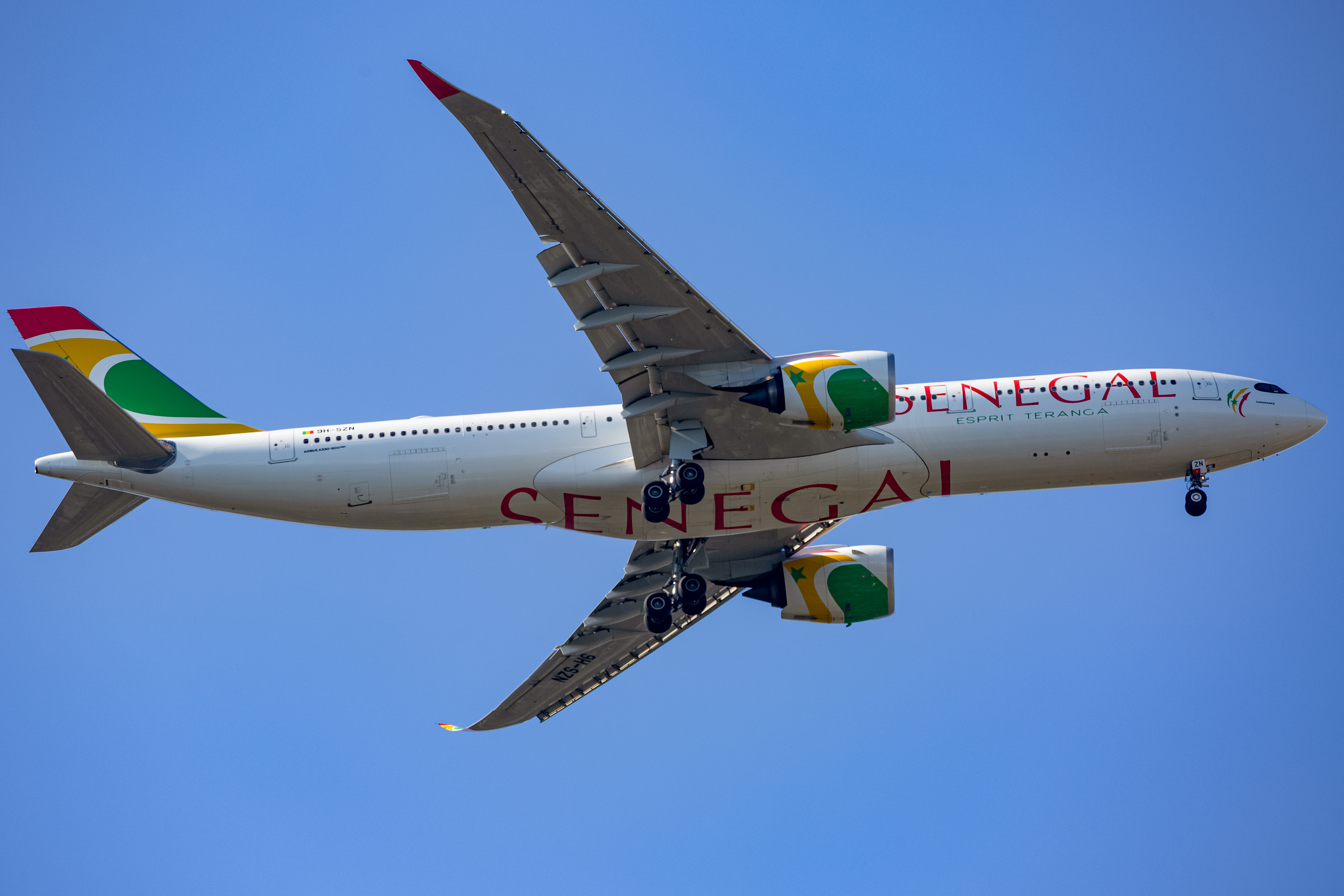 Full size: Air Senegal Airbus A330-900 9H-SZN at Baltimore/Washington International Thurgood Marshall Airport