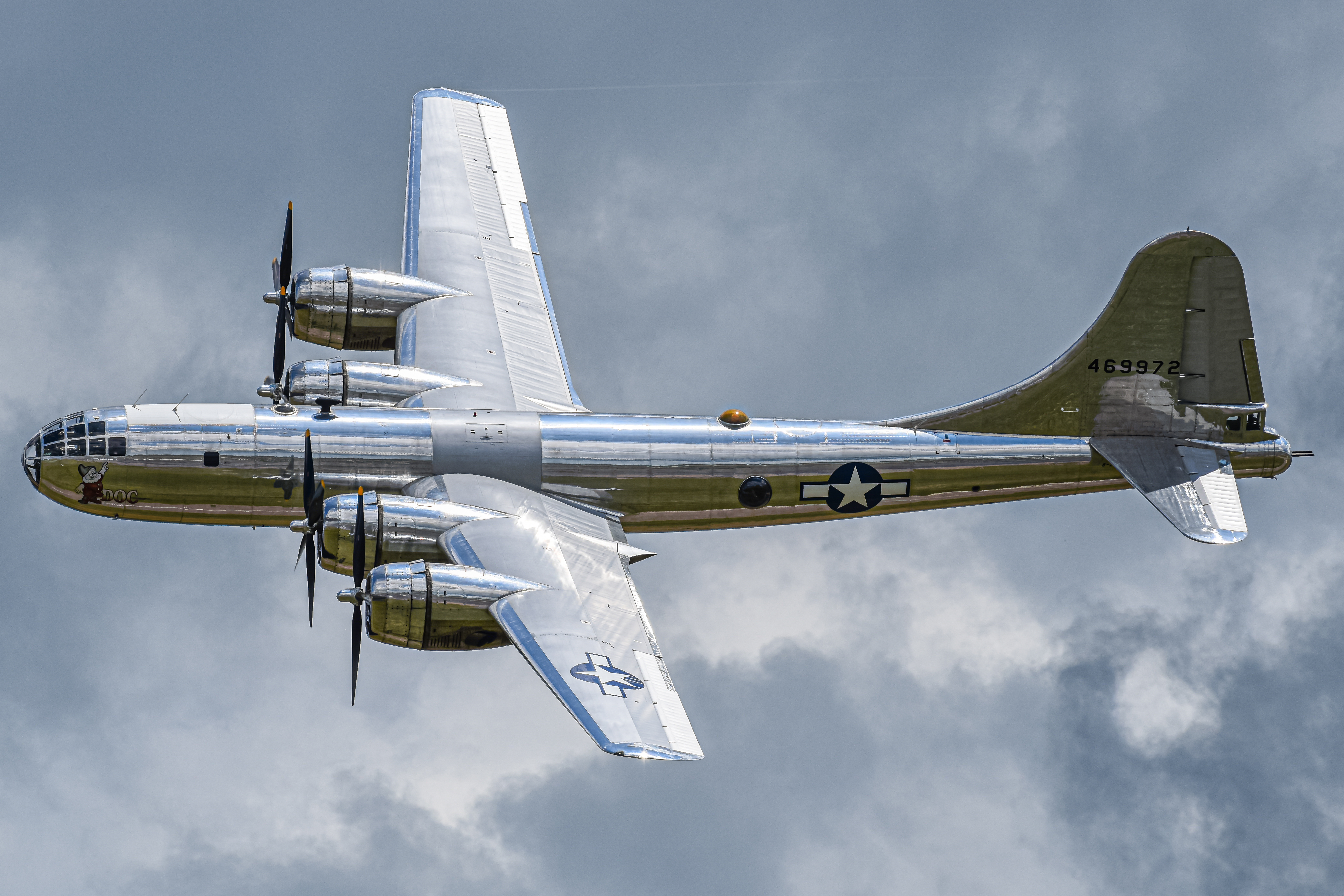 Full size: USAF - United States Air Force Boeing B-29 SuperFortress N69972 at Topeka Regional Airport