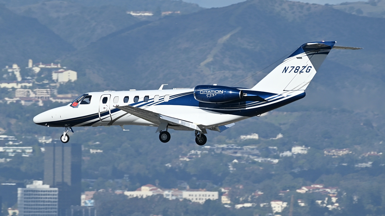 Full size: Private Cessna Citation CJ3 N78ZG at Los Angeles International Airport