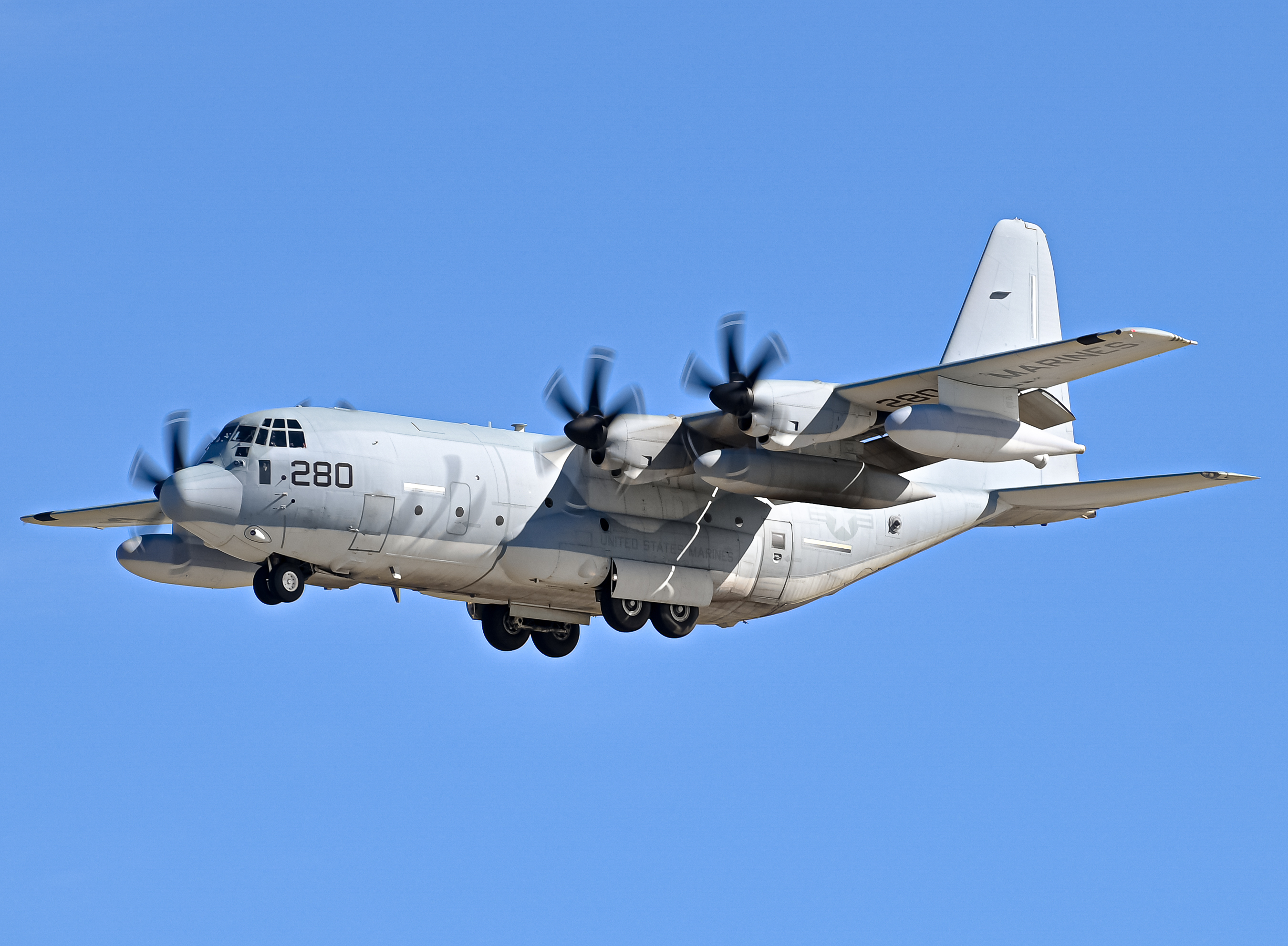 Full size: USMC - United States Marine Corp Lockheed Martin KC-130J Hercules 170280 at North Island NAS