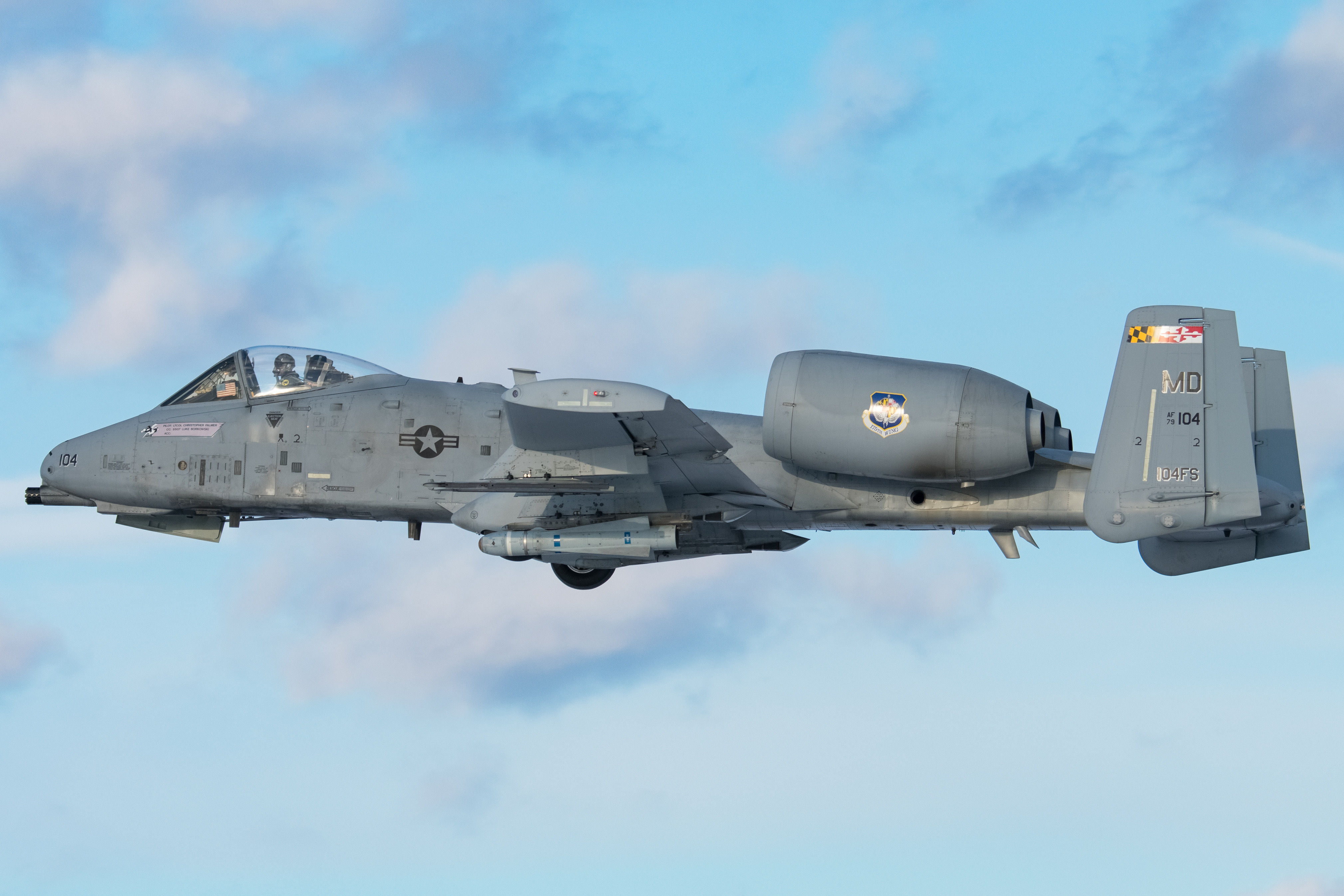 Full size: USAF - United States Air Force Fairchild A-10 Thunderbolt 79-0104 at Martin State Airport