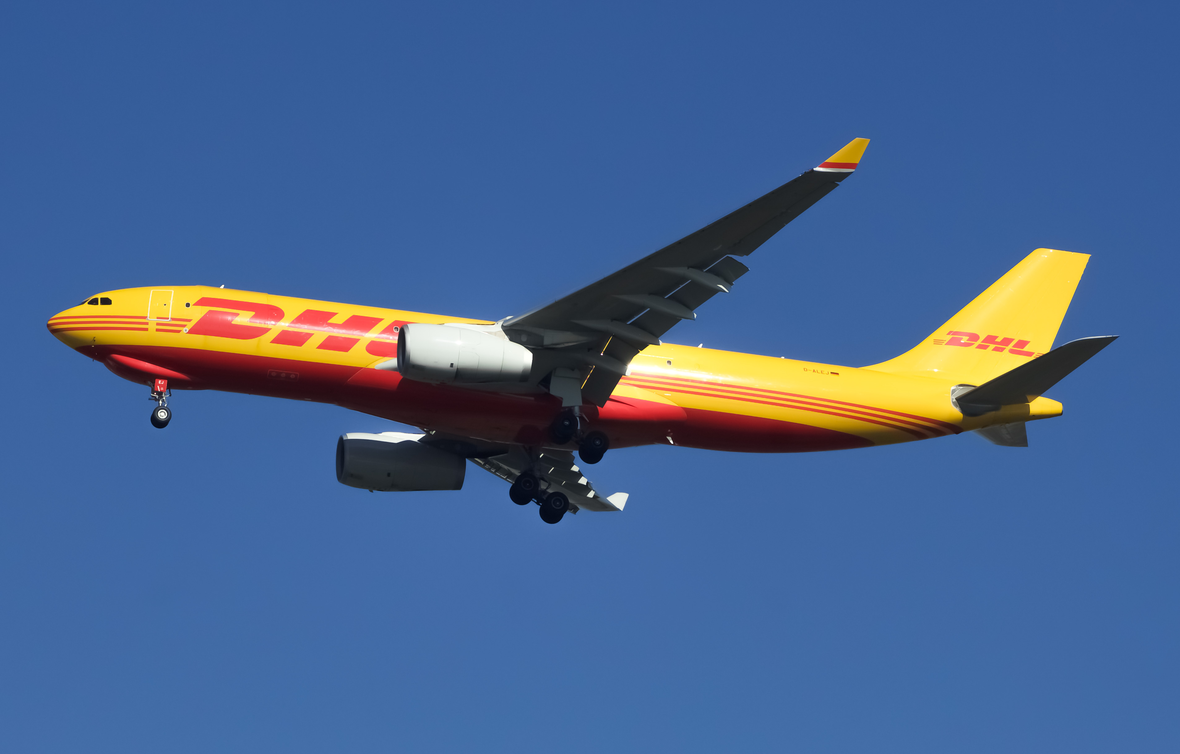 Full size: DHL Airbus A330-200F D-ALEJ at John F. Kennedy International Airport