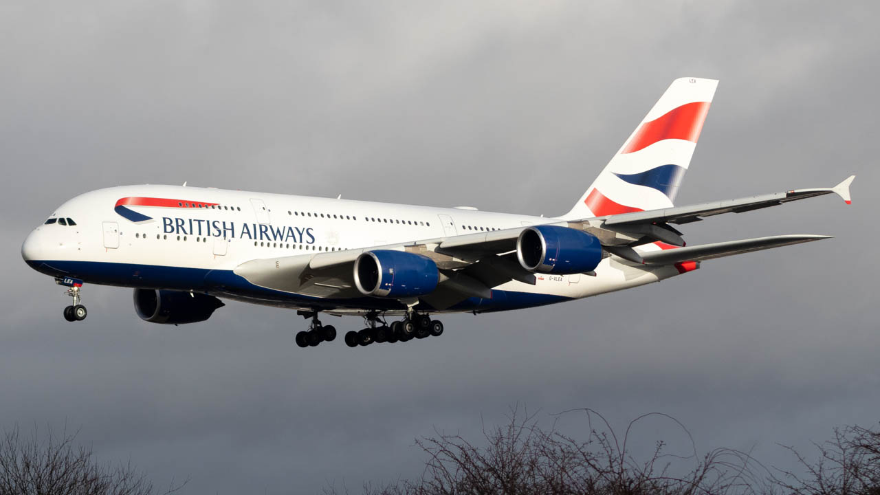 Full size: British Airways Airbus A380-800 G-XLEA at London Heathrow International Airport