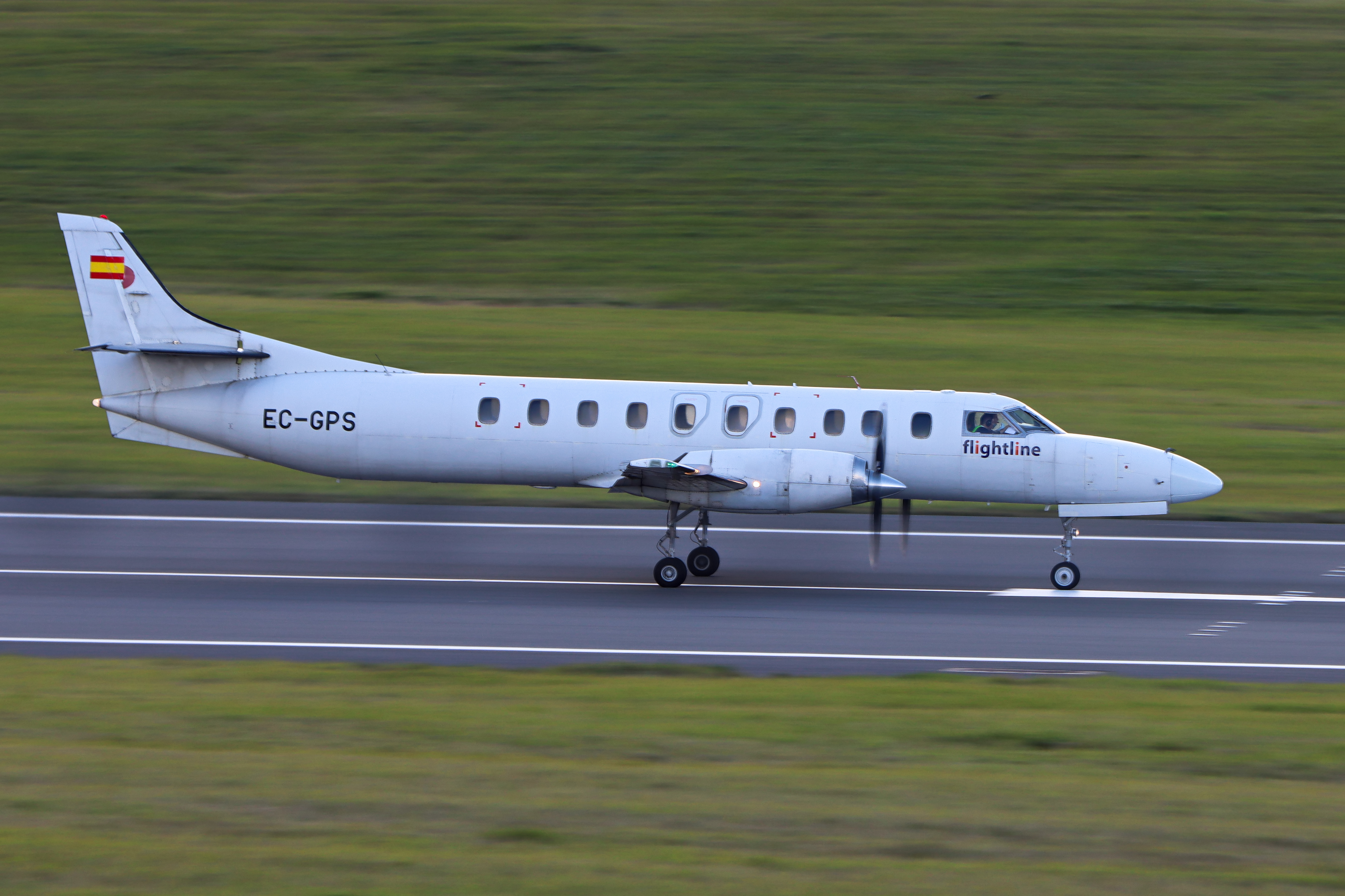 Full size: Flightline  Fairchild SA227-AC Metro III EC-GPS at Birmingham Airport